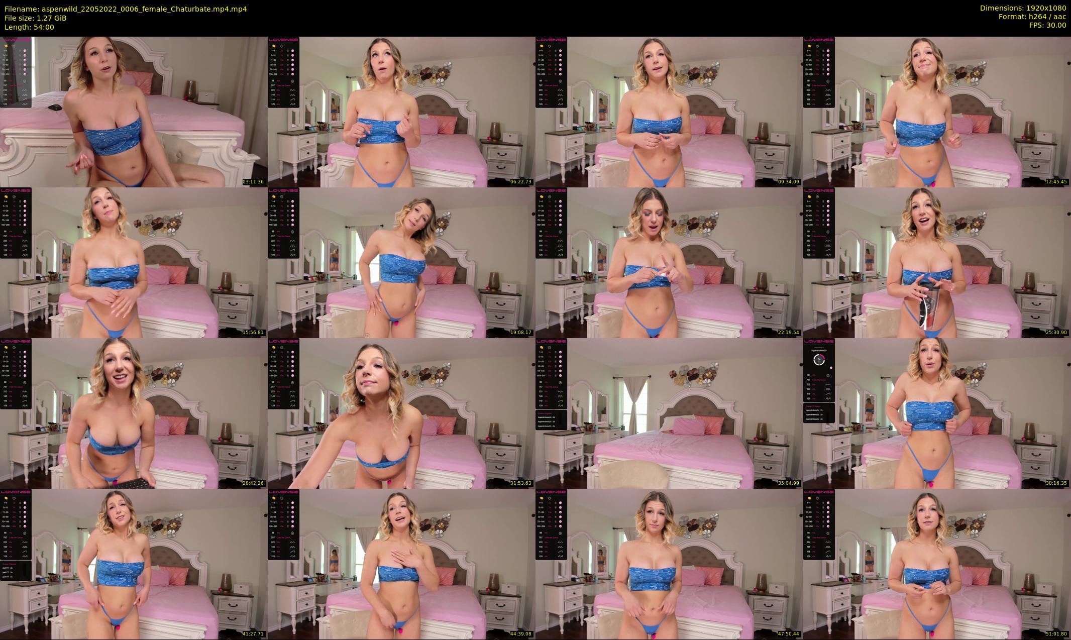 aspenwild — 54 minute Chaturbate female cam show recording, 1080p, May 22, 2022