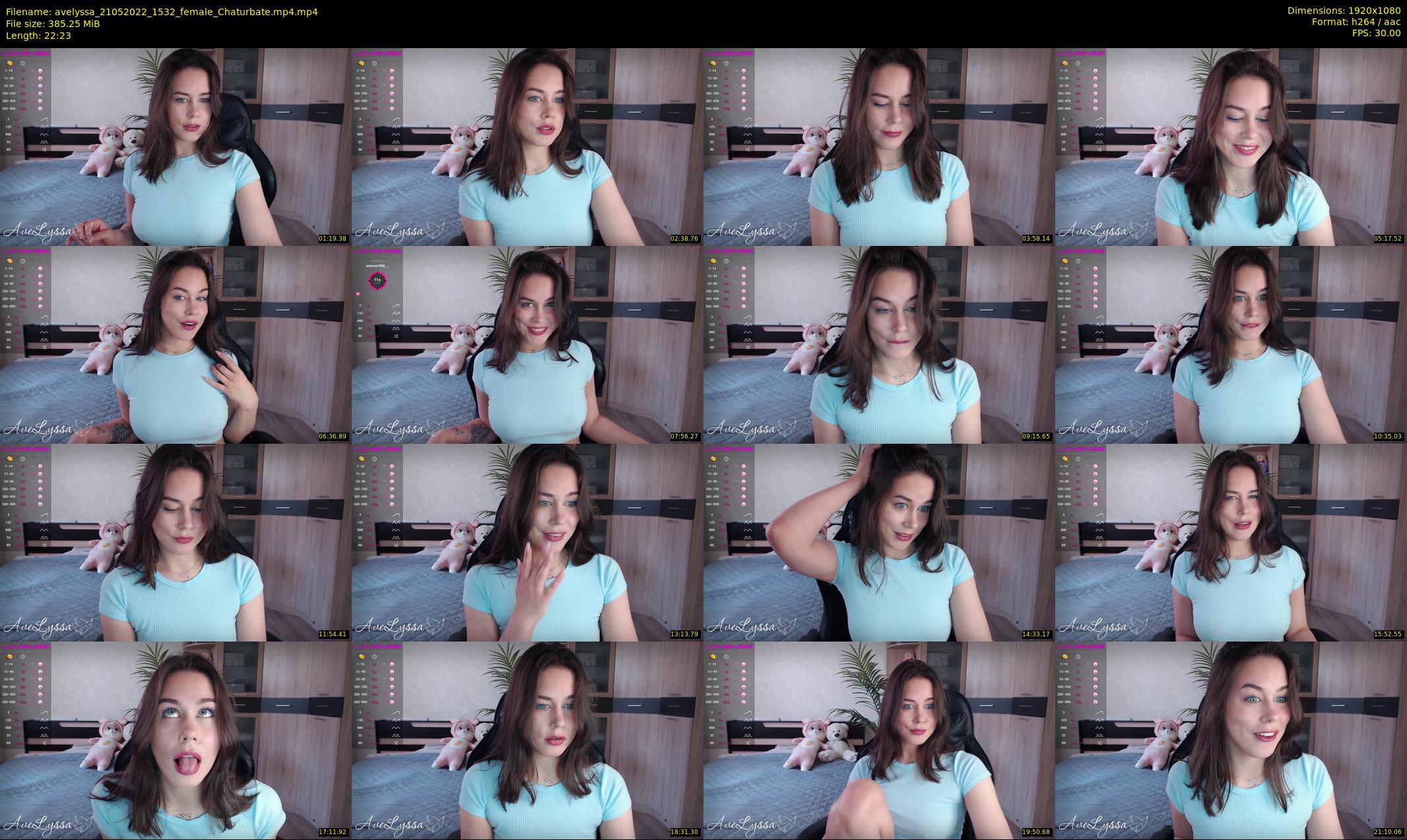 avelyssa — 23 minute Chaturbate female cam show recording, 1080p, May 21, 2022