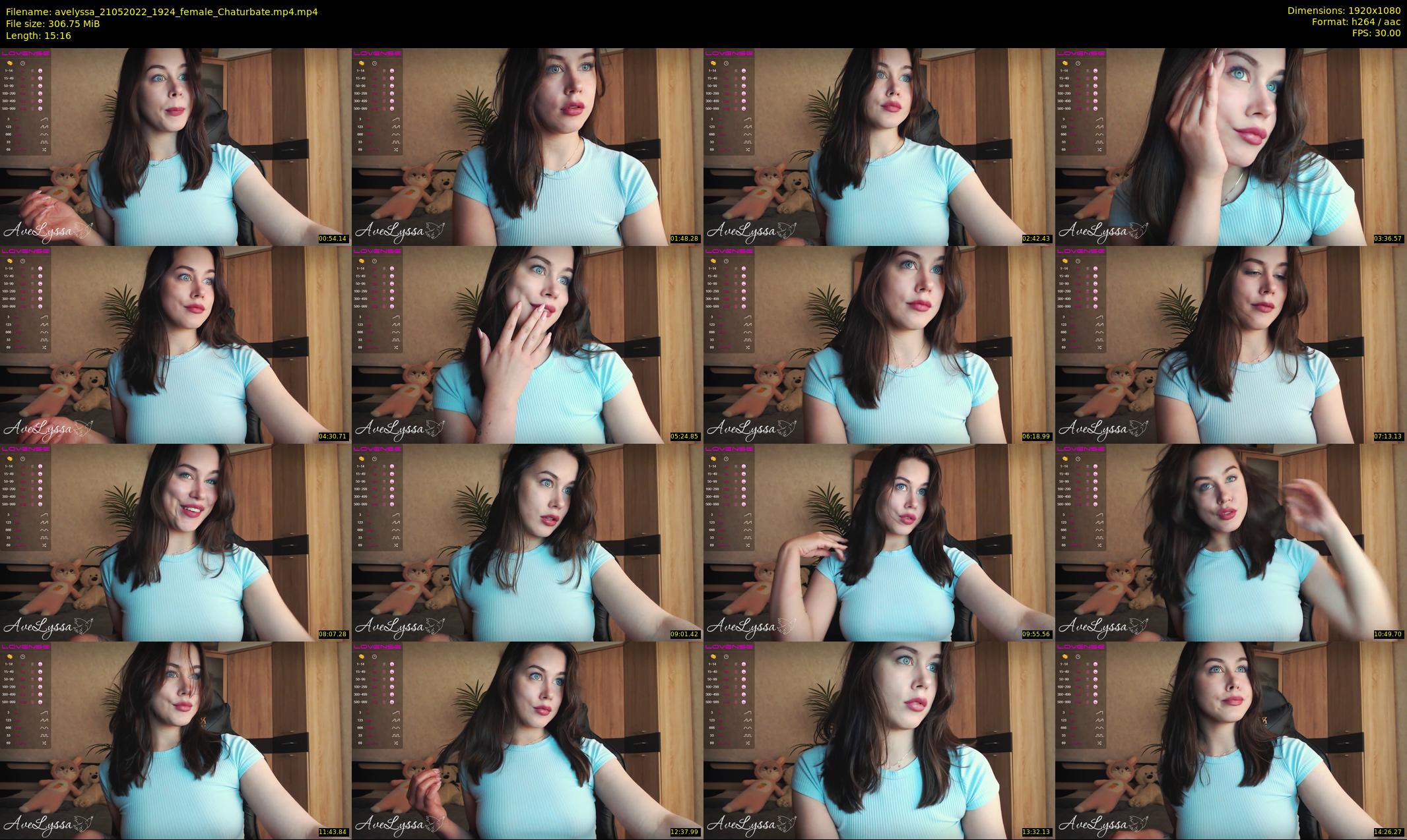 avelyssa — 16 minute Chaturbate female cam show recording, 1080p, May 21, 2022
