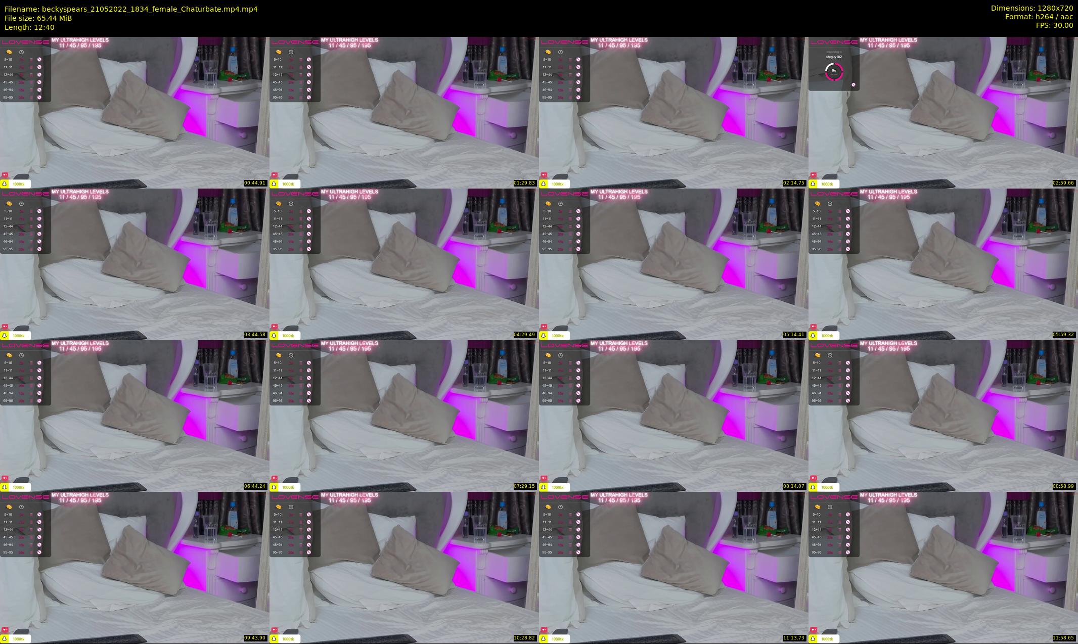 beckyspears — 13 minute Chaturbate female cam show recording, 720p, May 21, 2022