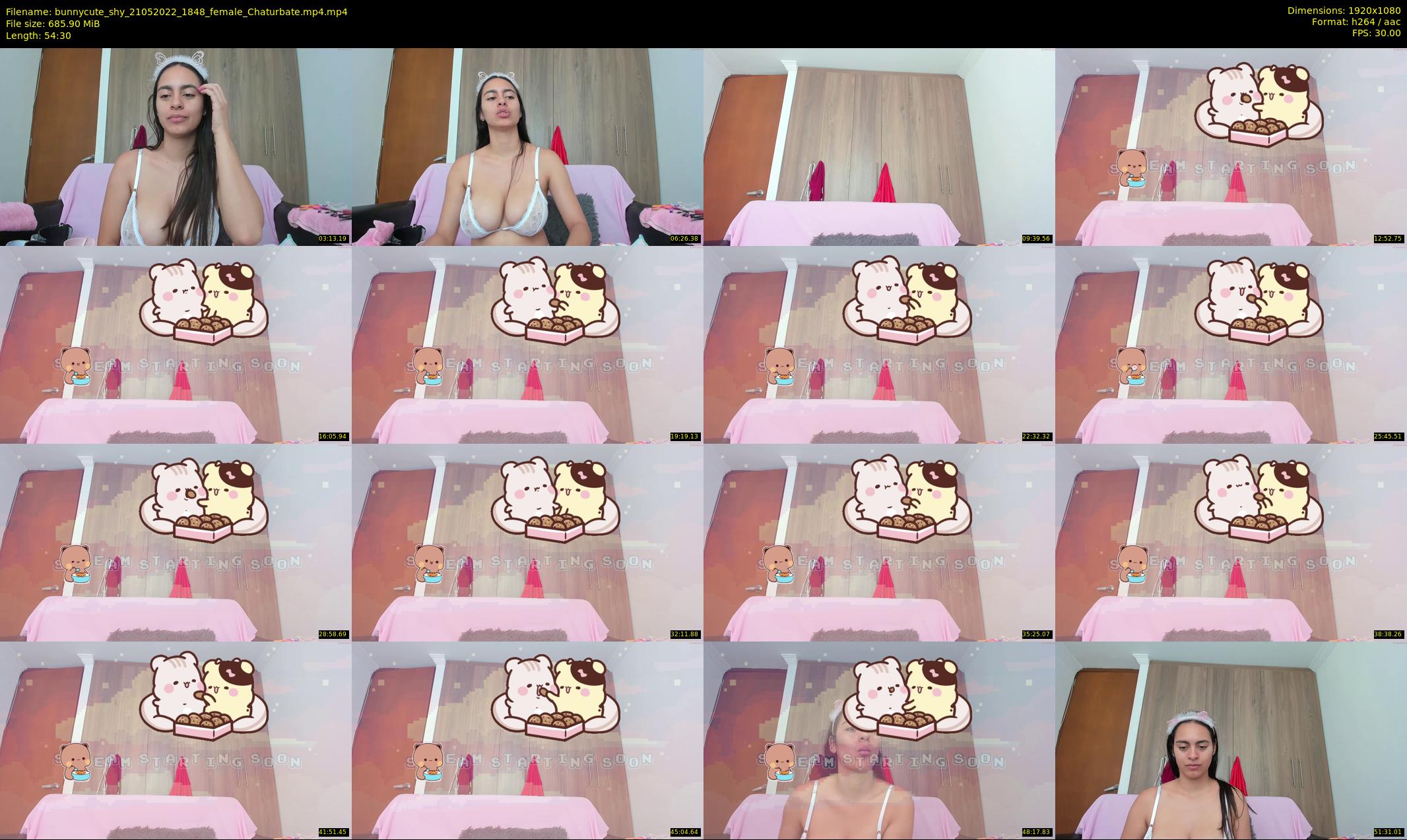bunnycute_shy — 55 minute Chaturbate female cam show recording, 1080p, May 21, 2022