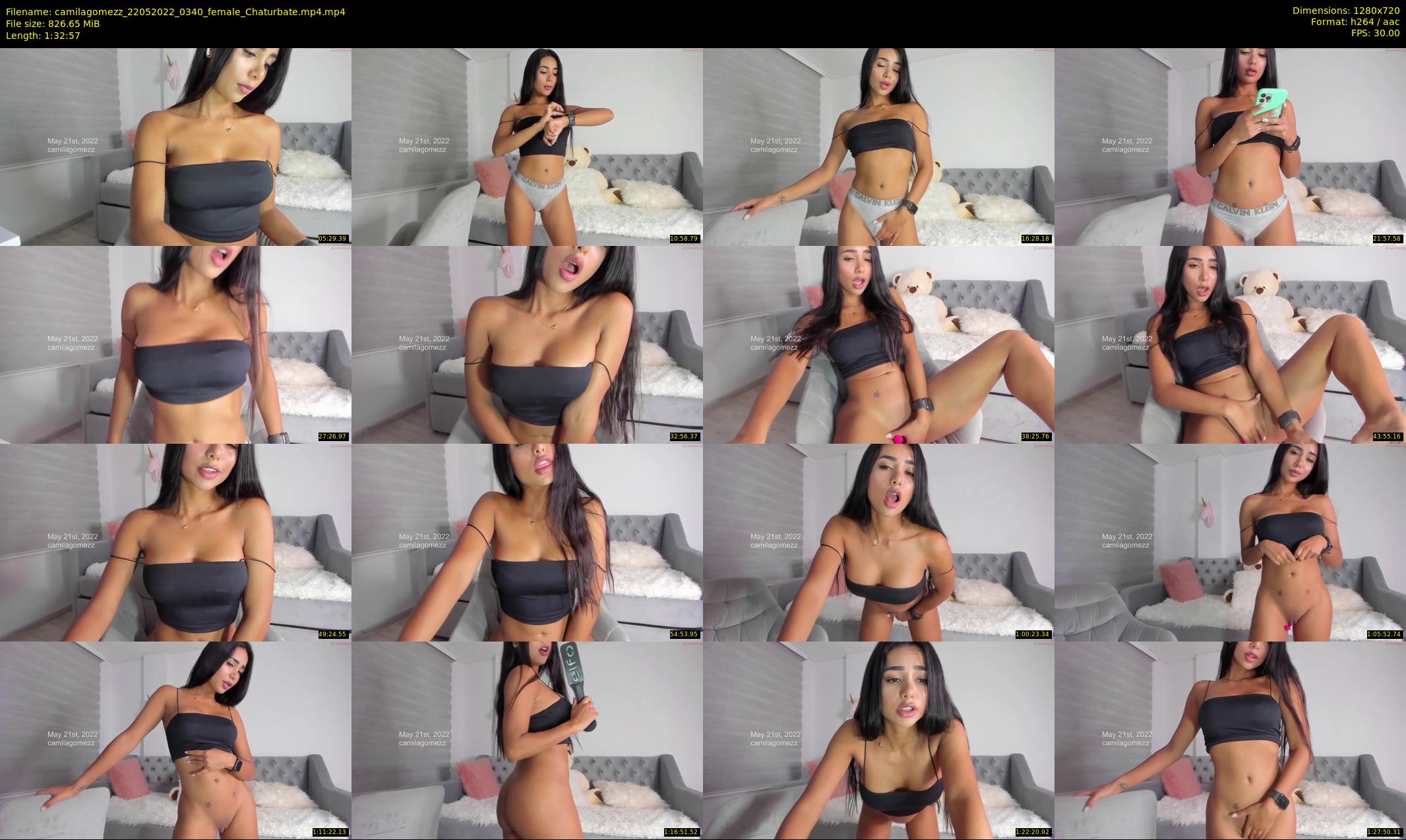 camilagomezz — 93 minute Chaturbate female cam show recording, 720p, May 22, 2022