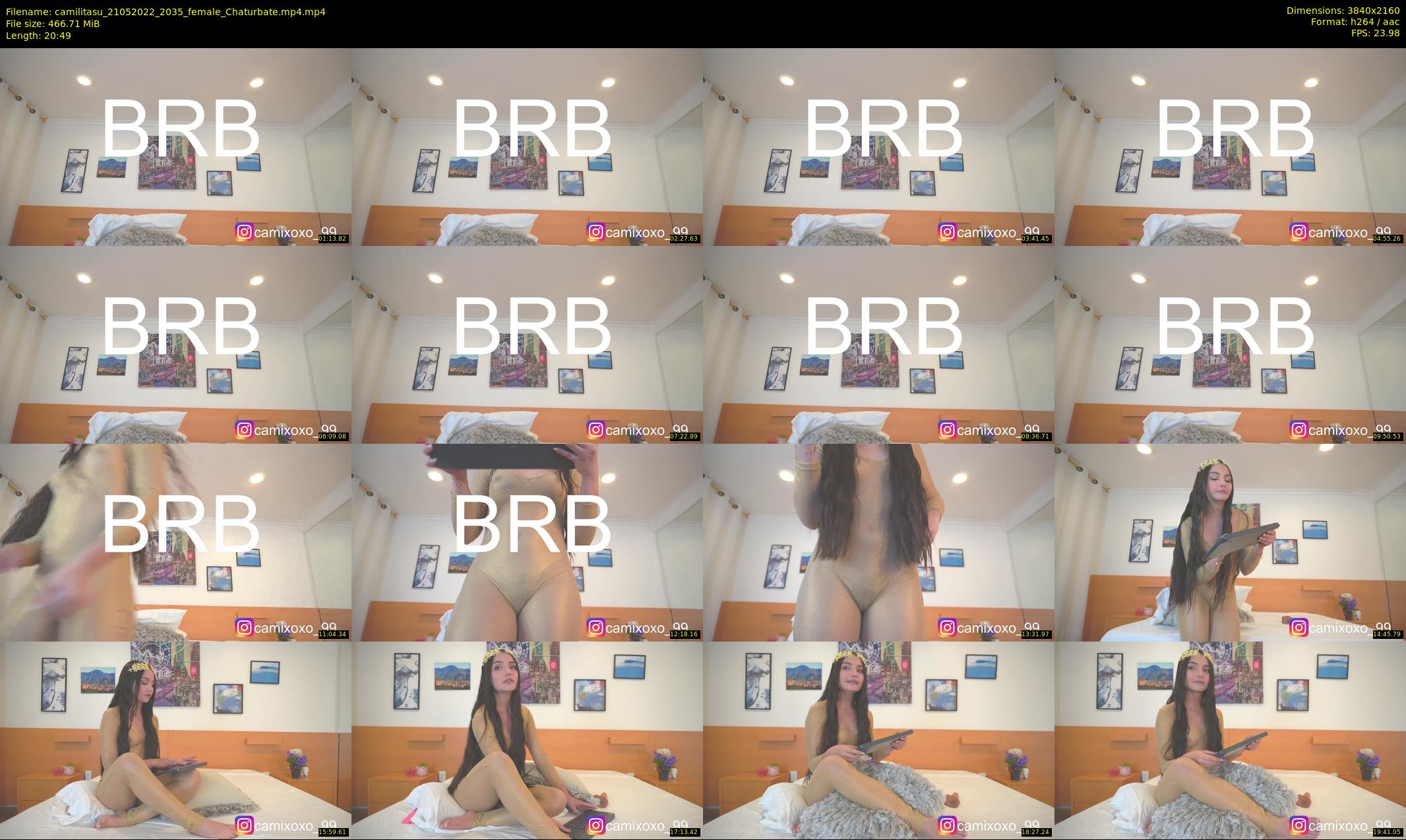 camilitasu — 21 minute Chaturbate female cam show recording, 4K, May 21, 2022