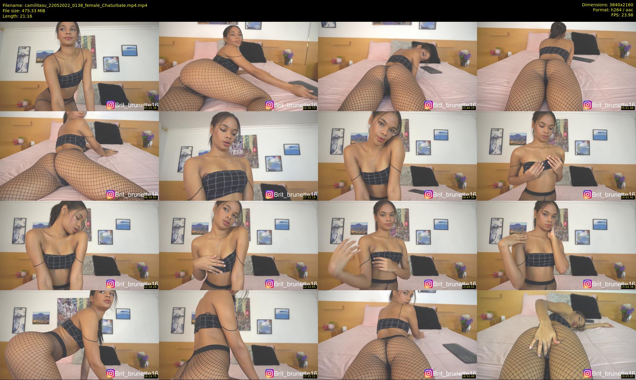 camilitasu — 22 minute Chaturbate female cam show recording, 4K, May 22, 2022