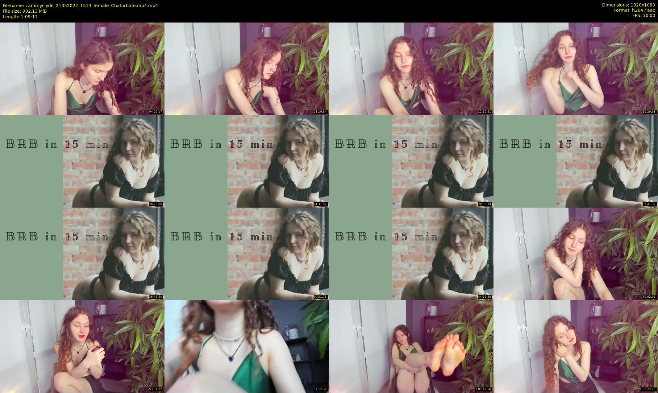 cammyclyde — 70 minute Chaturbate female cam show recording, 1080p, May 21, 2022