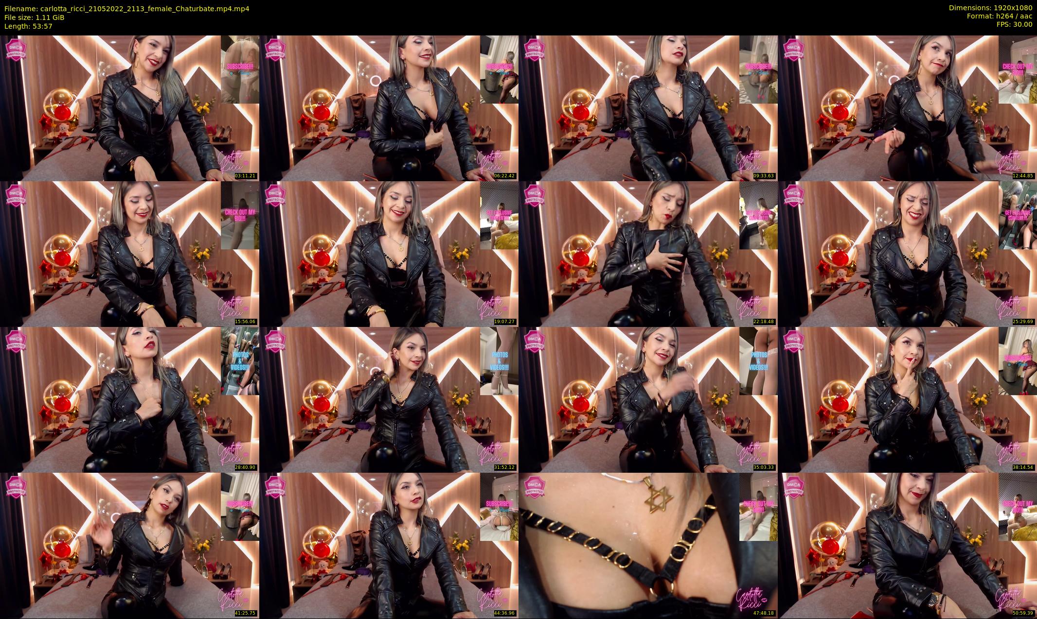 carlotta_ricci — 54 minute Chaturbate female cam show recording, 1080p, May 21, 2022