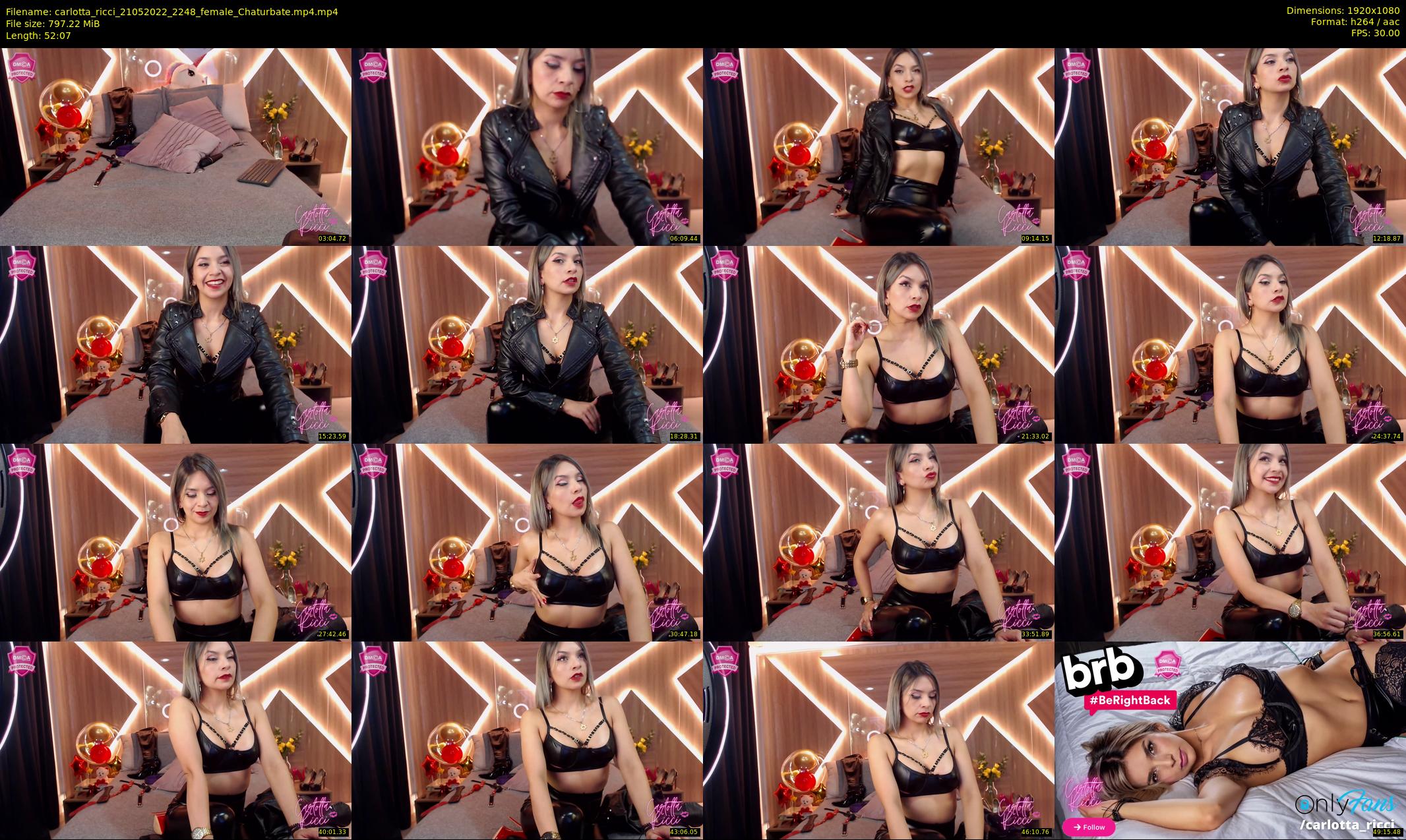 carlotta_ricci — 53 minute Chaturbate female cam show recording, 1080p, May 21, 2022