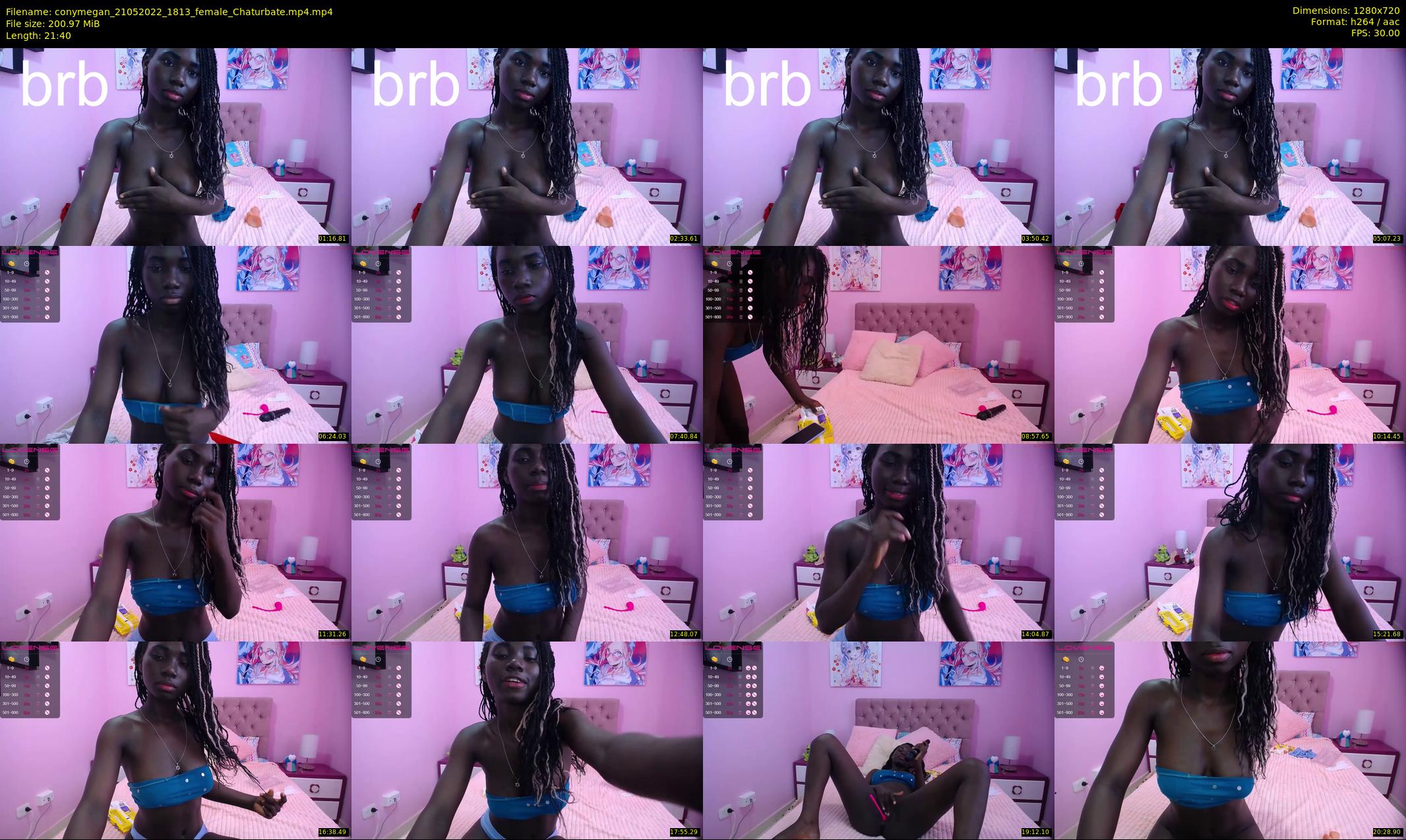 conymegan — 22 minute Chaturbate female cam show recording, 720p, May 21, 2022