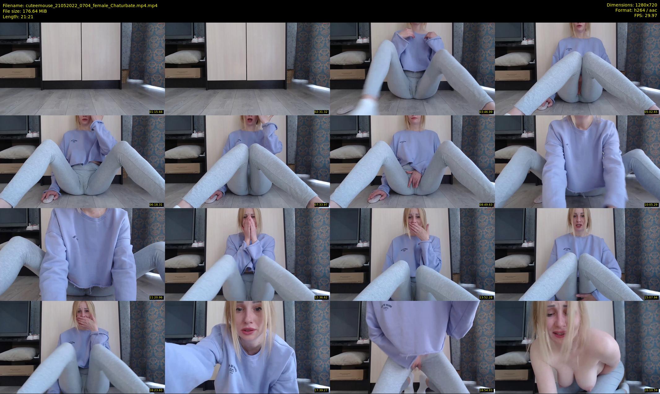 cuteemouse — 22 minute Chaturbate female cam show recording, 720p, May 21, 2022