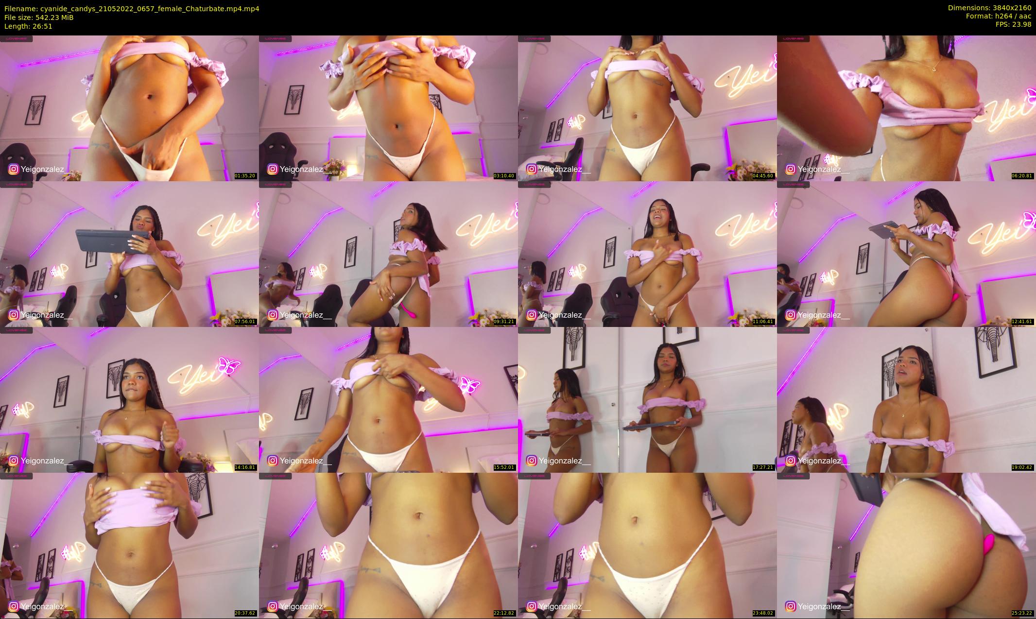 cyanide_candys — 27 minute Chaturbate female cam show recording, 4K, May 21, 2022