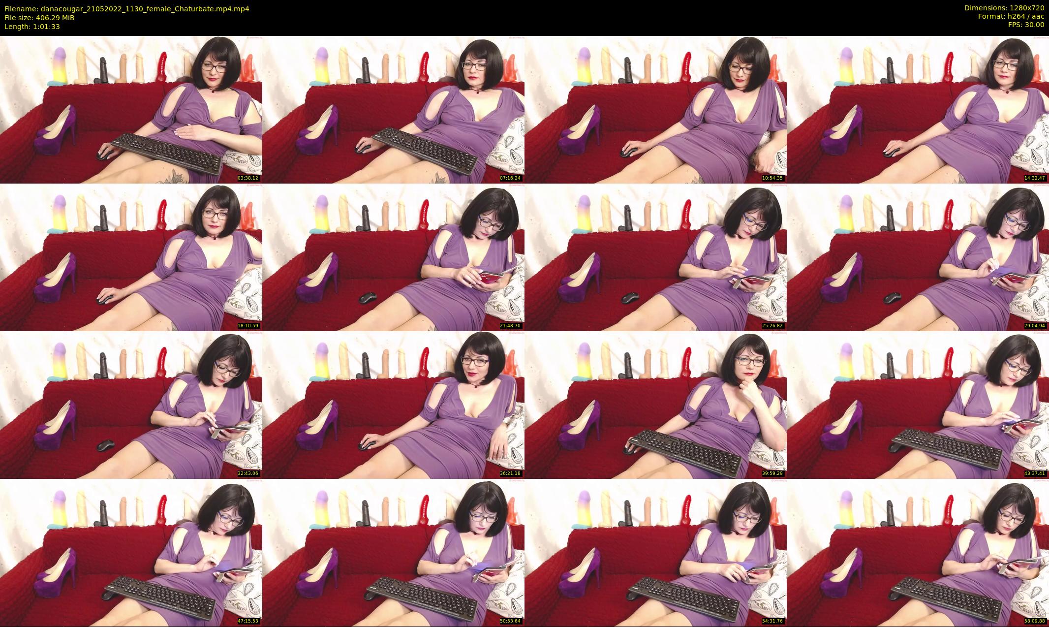 danacougar — 62 minute Chaturbate female cam show recording, 720p, May 21, 2022
