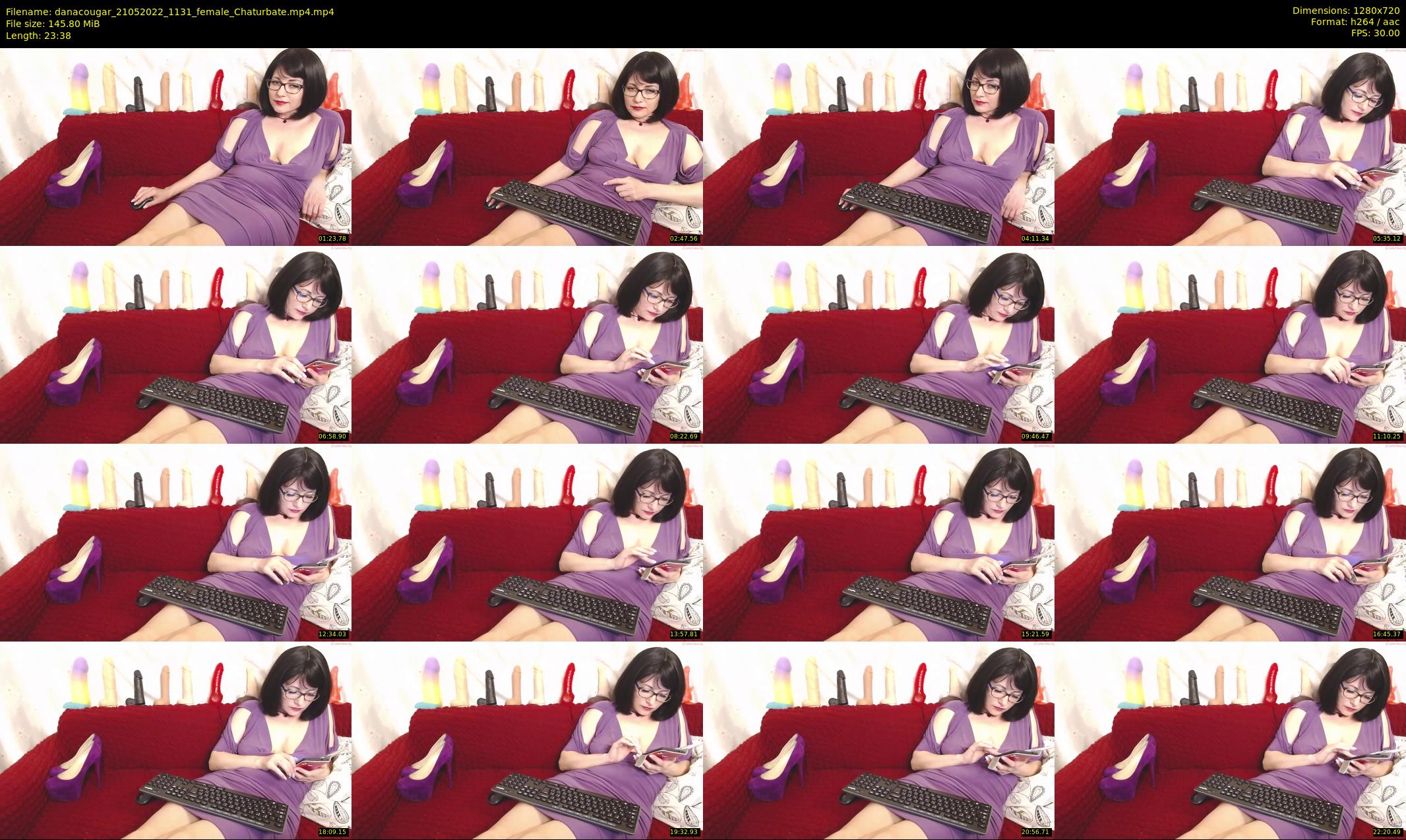 danacougar — 24 minute Chaturbate female cam show recording, 720p, May 21, 2022
