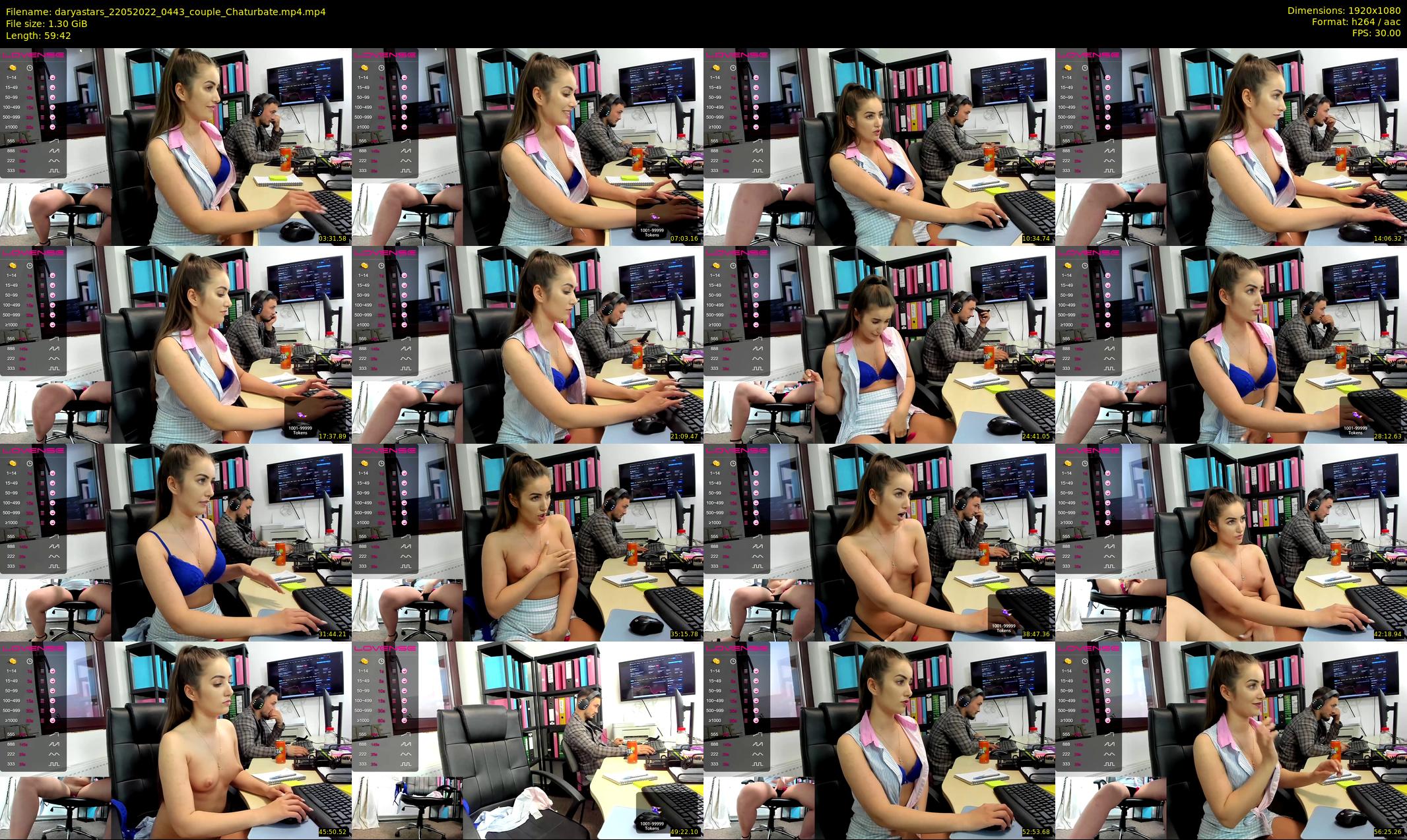 daryastars — 60 minute Chaturbate couple cam show recording, 1080p, May 22, 2022