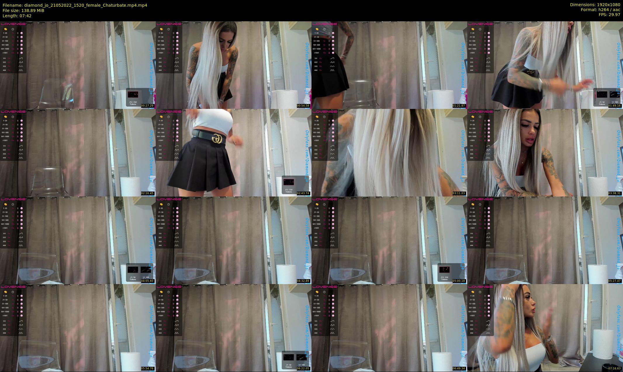 diamond_jo — 8 minute Chaturbate female cam show recording, 1080p, May 21, 2022