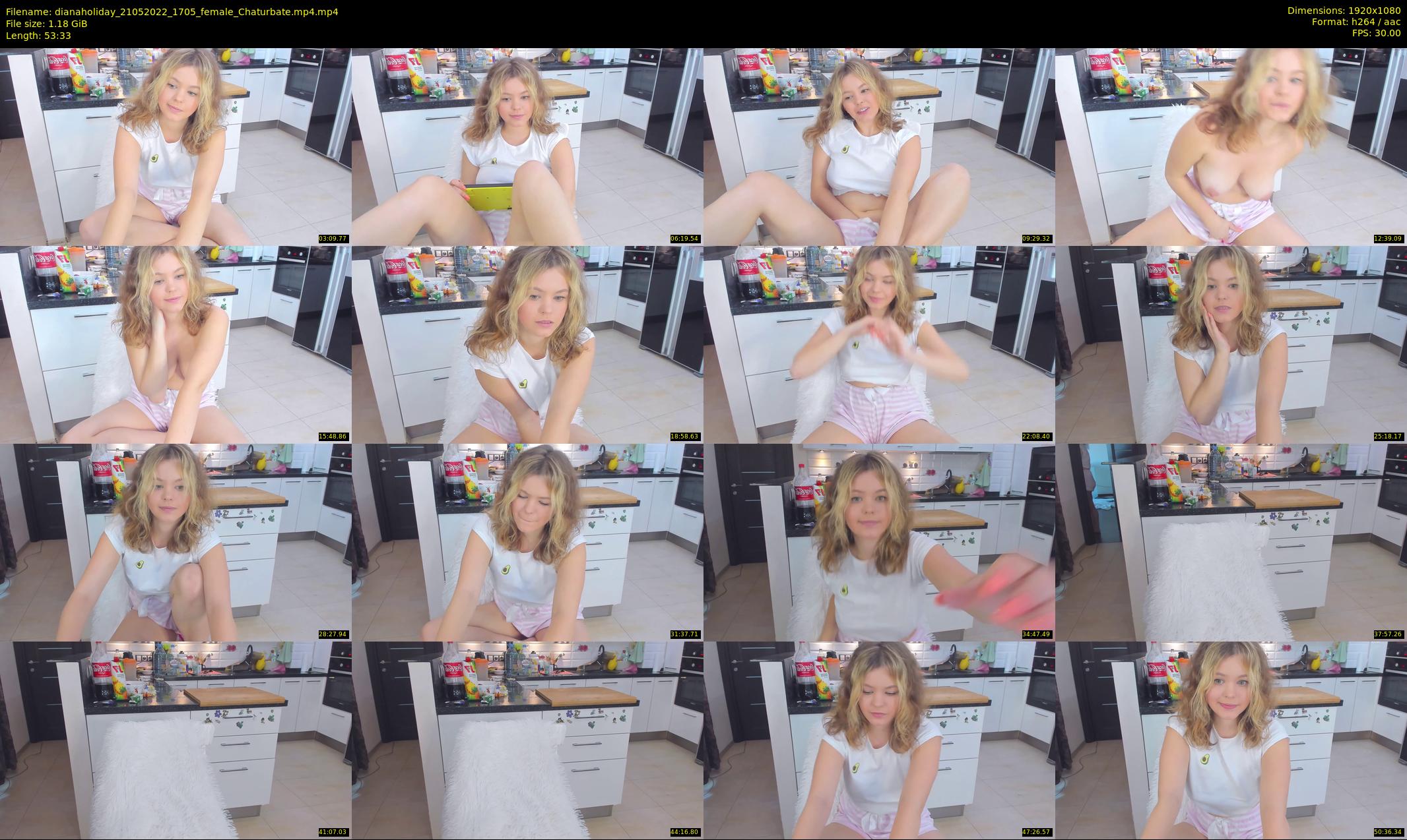 dianaholiday — 54 minute Chaturbate female cam show recording, 1080p, May 21, 2022