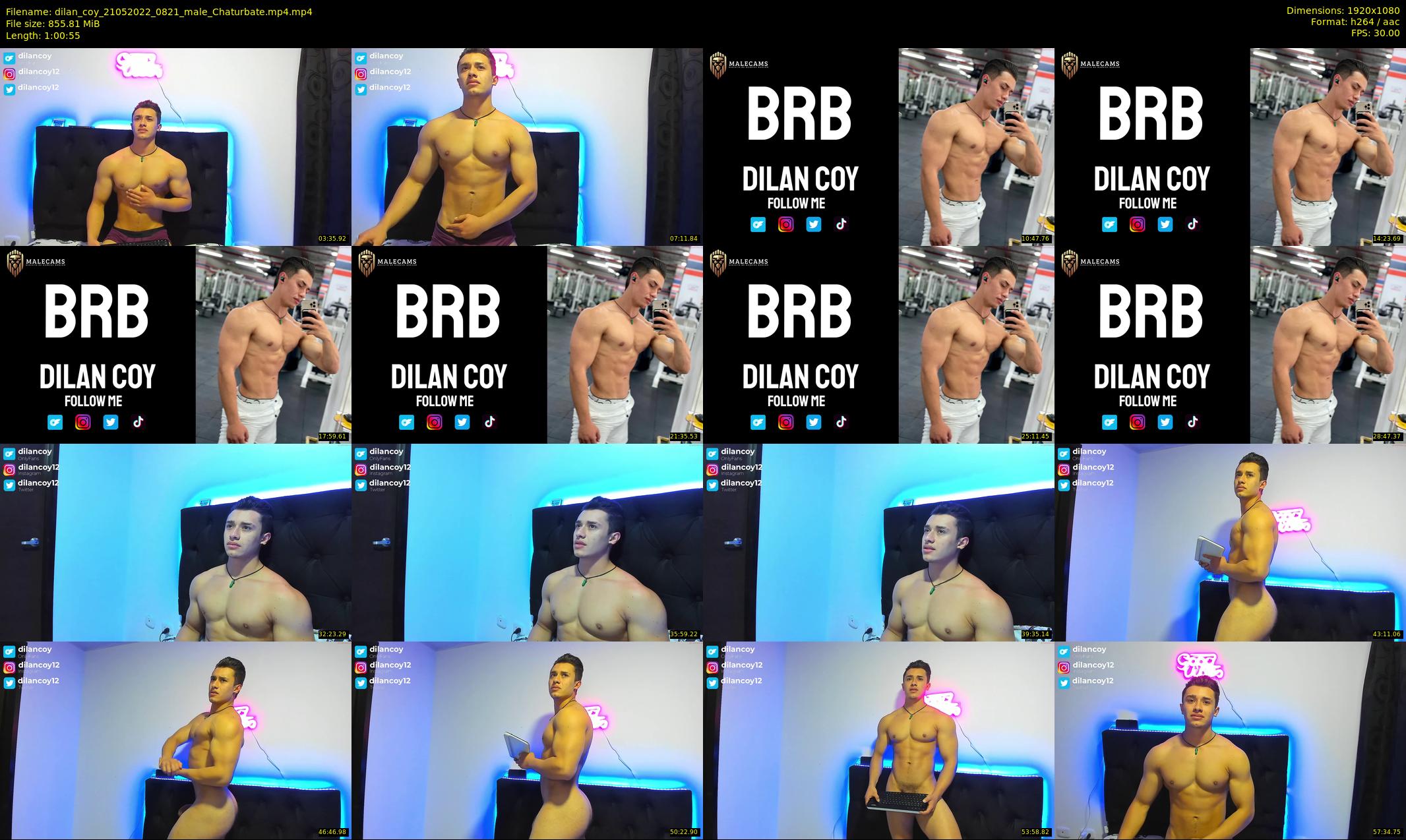 dilan_coy — 61 minute Chaturbate male cam show recording, 1080p, May 21, 2022