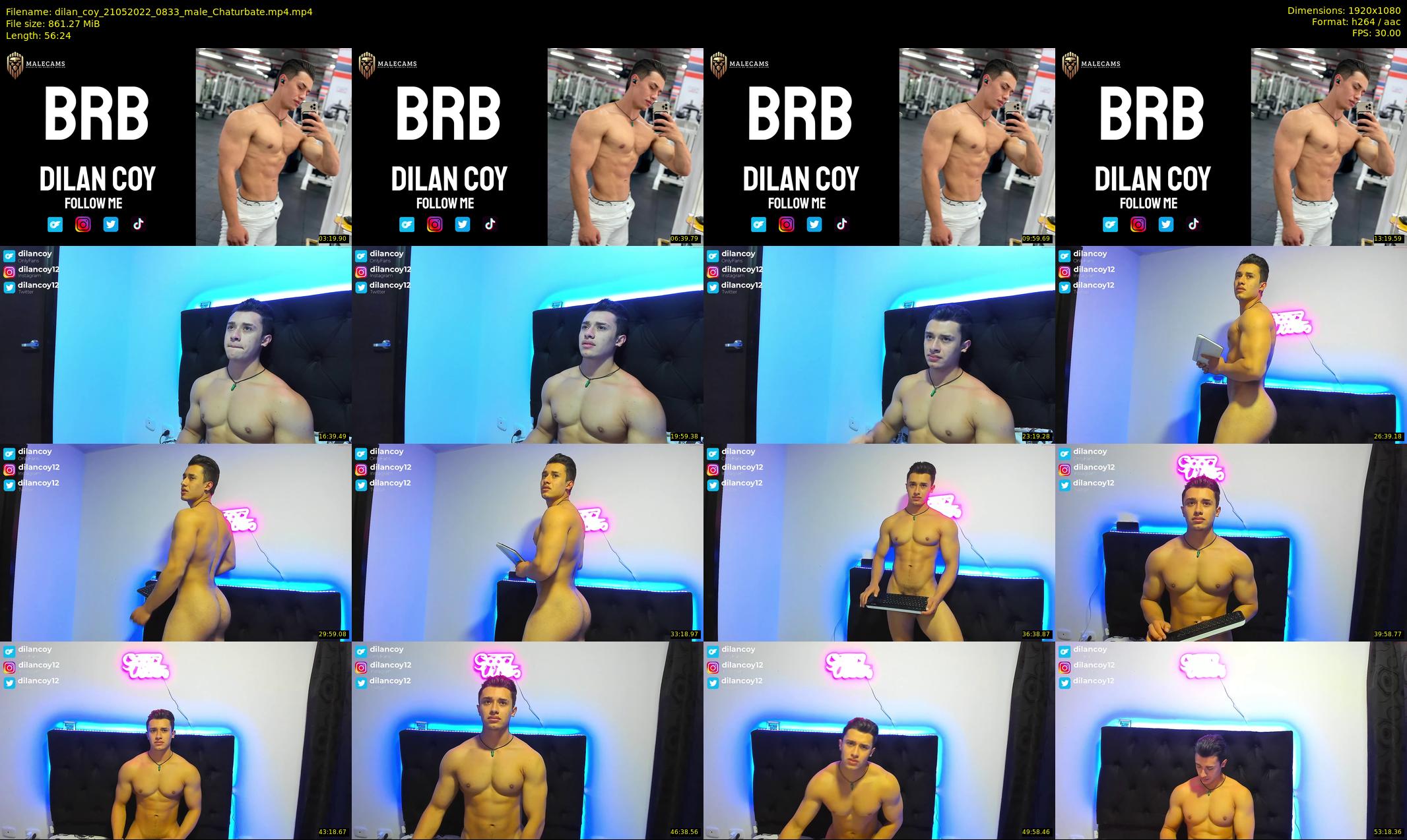 dilan_coy — 57 minute Chaturbate male cam show recording, 1080p, May 21, 2022