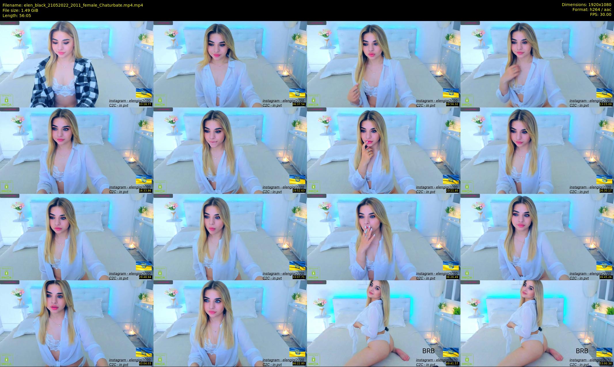 elen_black — 57 minute Chaturbate female cam show recording, 1080p, May 21, 2022