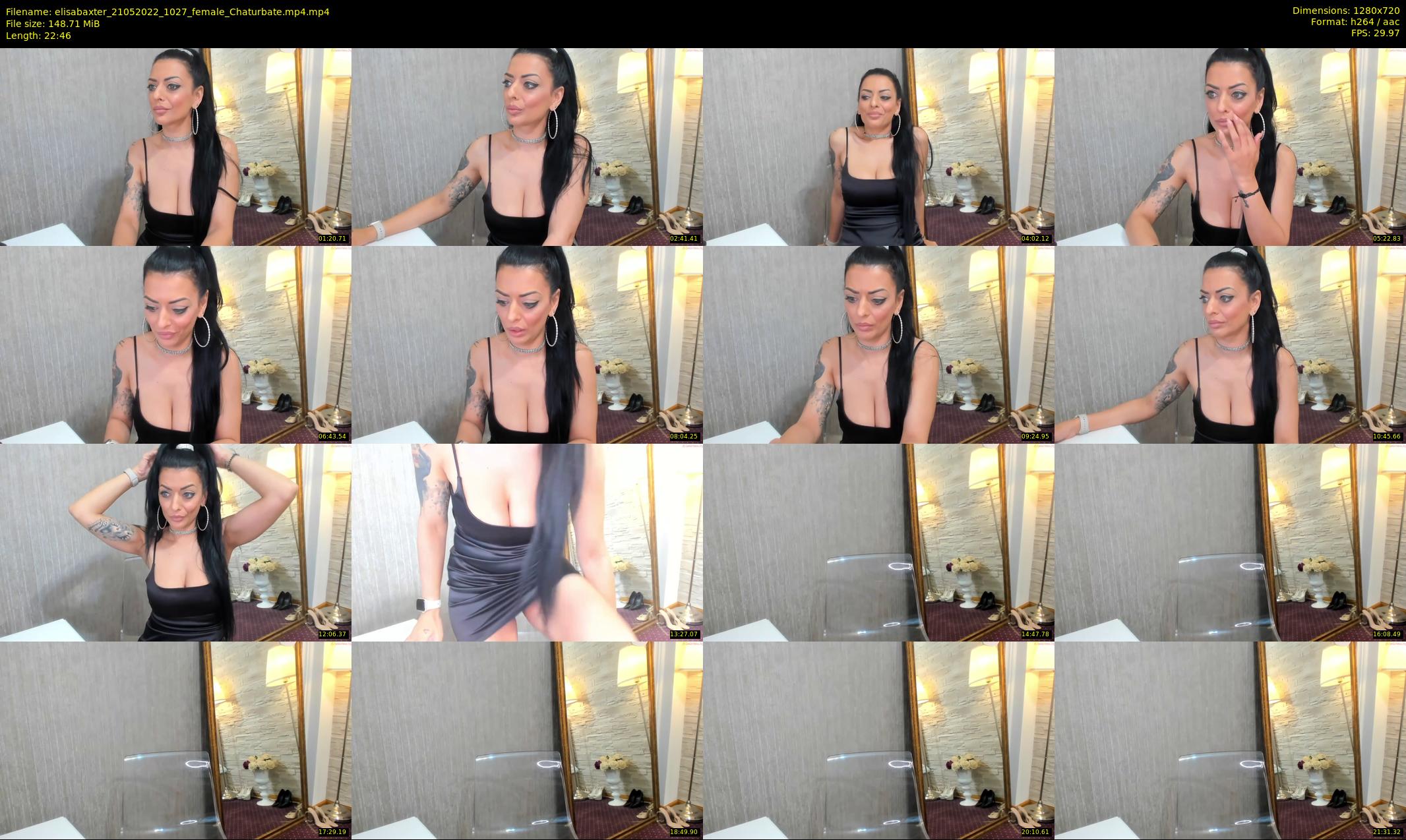 elisabaxter — 23 minute Chaturbate female cam show recording, 720p, May 21, 2022