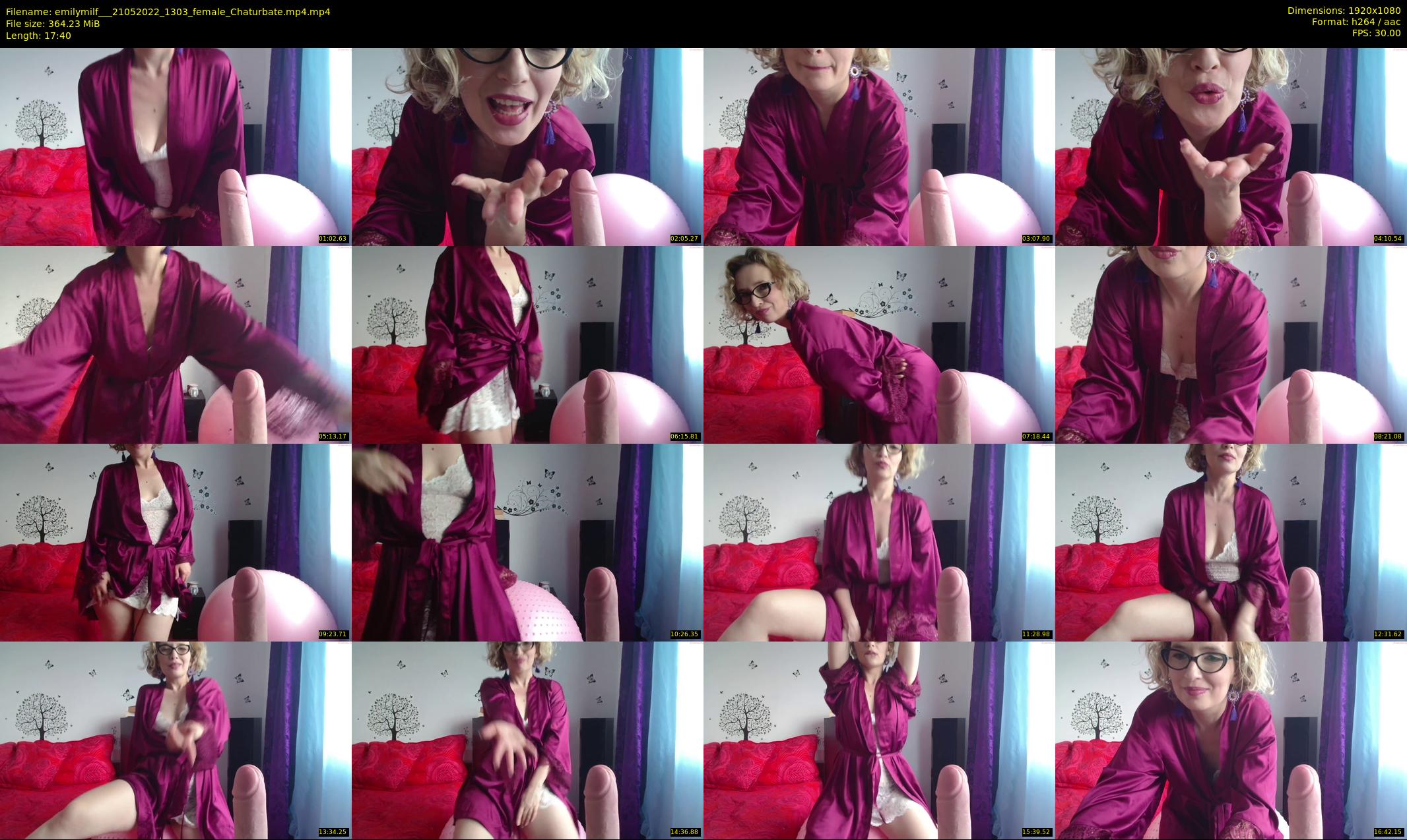 emilymilf__ — 18 minute Chaturbate female cam show recording, 1080p, May 21, 2022