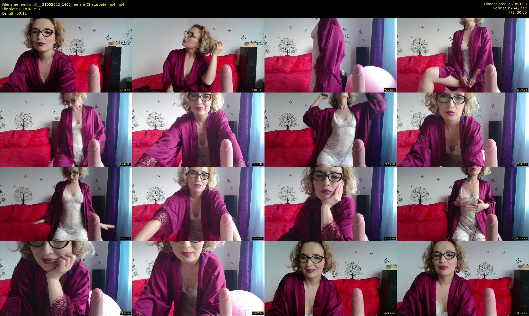 emilymilf__ — 54 minute Chaturbate female cam show recording, 1080p, May 21, 2022
