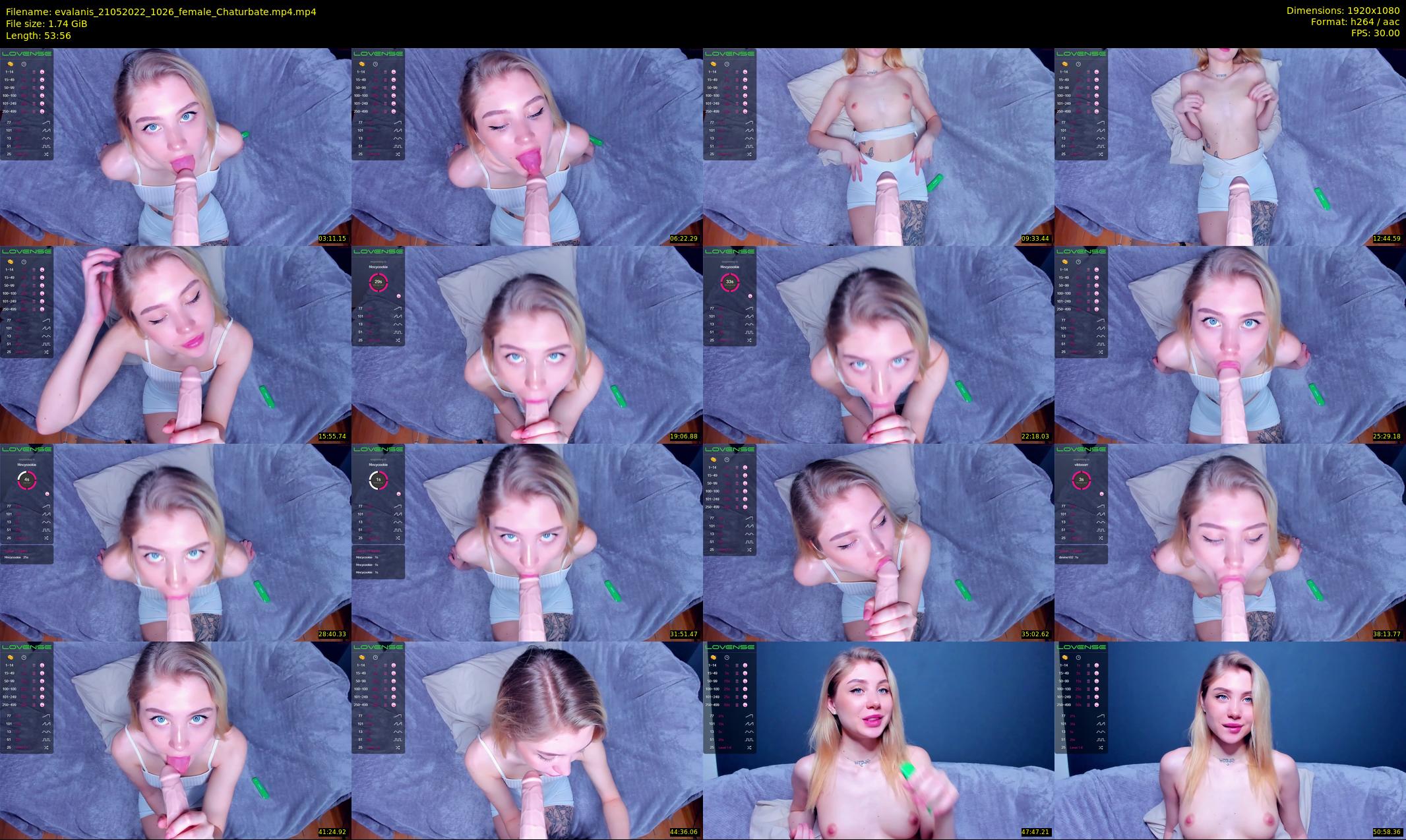 evalanis — 54 minute Chaturbate couple cam show recording, 1080p, May 21, 2022