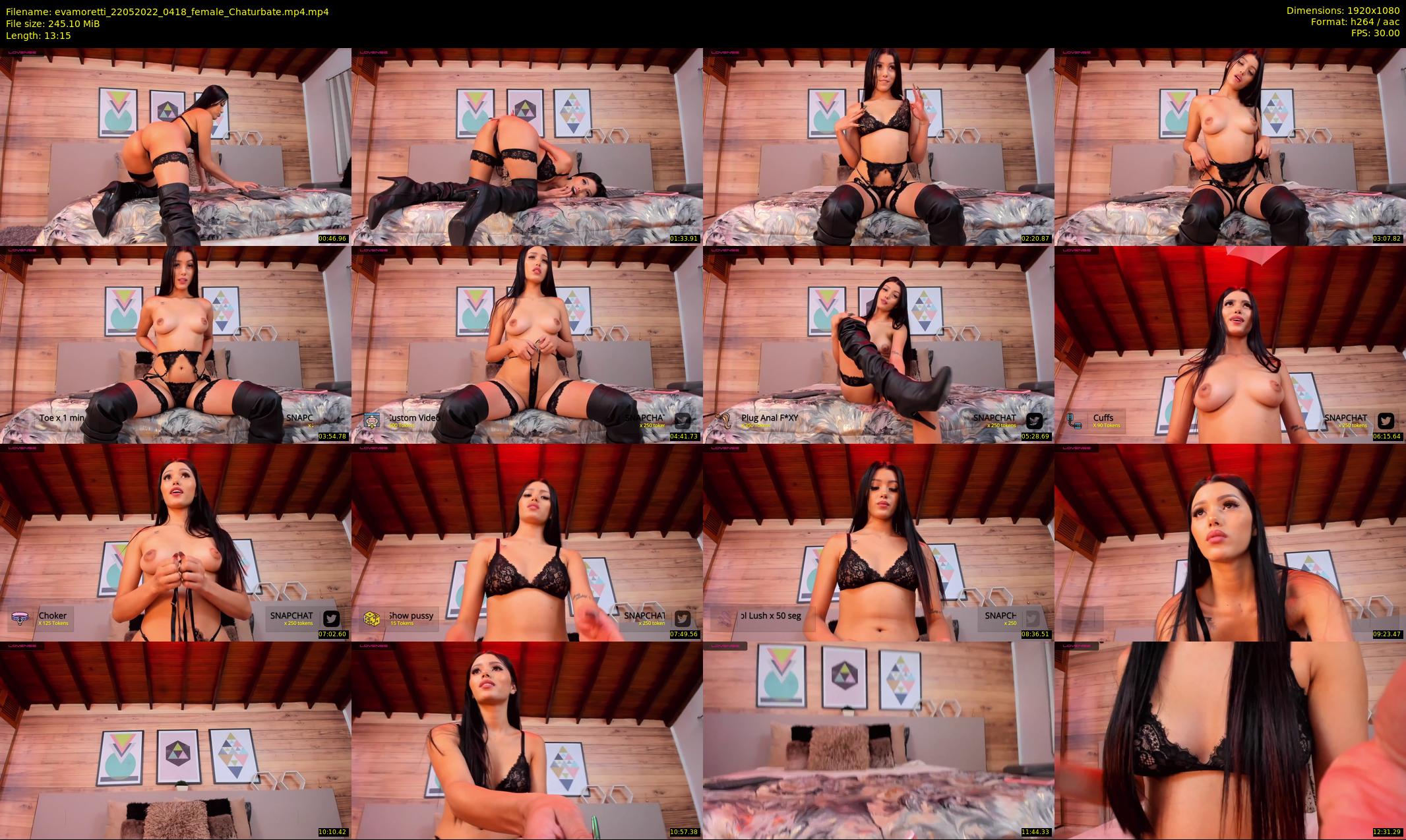 evamoretti — 14 minute Chaturbate female cam show recording, 1080p, May 22, 2022