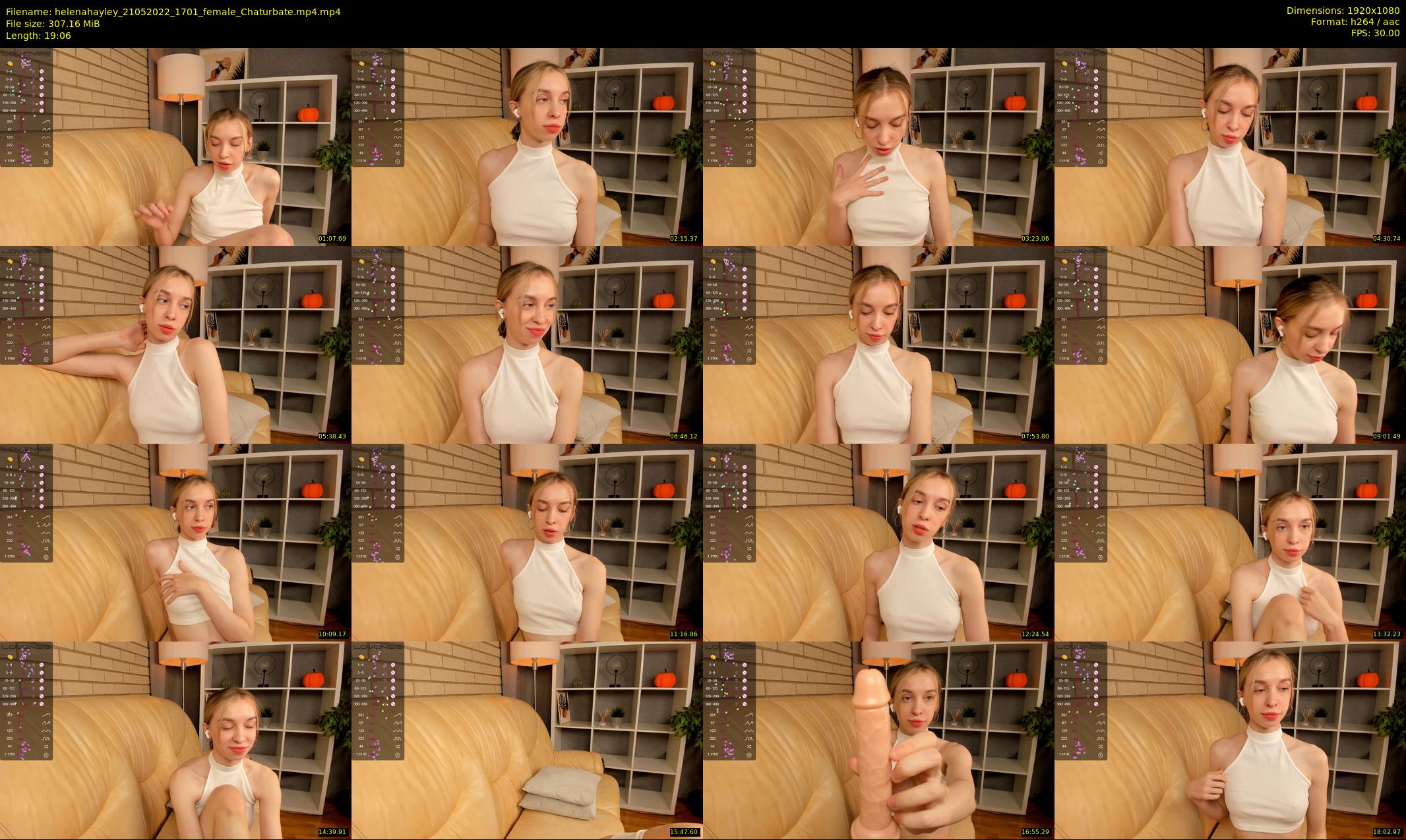 helenahayley — 20 minute Chaturbate female cam show recording, 1080p, May 21, 2022