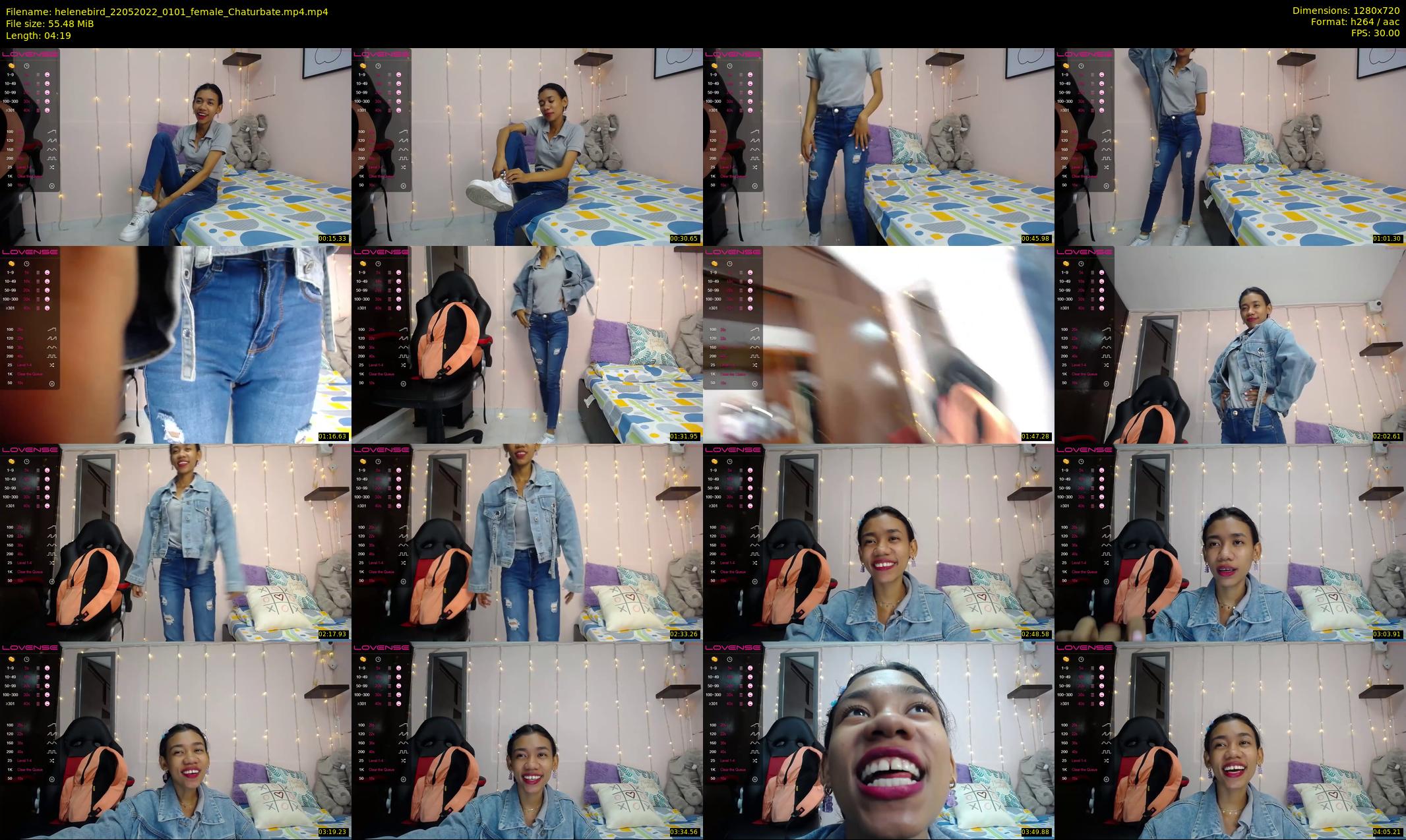 helenebird — 5 minute Chaturbate female cam show recording, 720p, May 22, 2022
