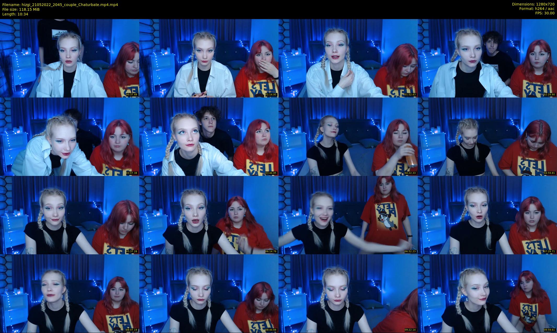 hizgi — 11 minute Chaturbate couple cam show recording, 720p, May 21, 2022