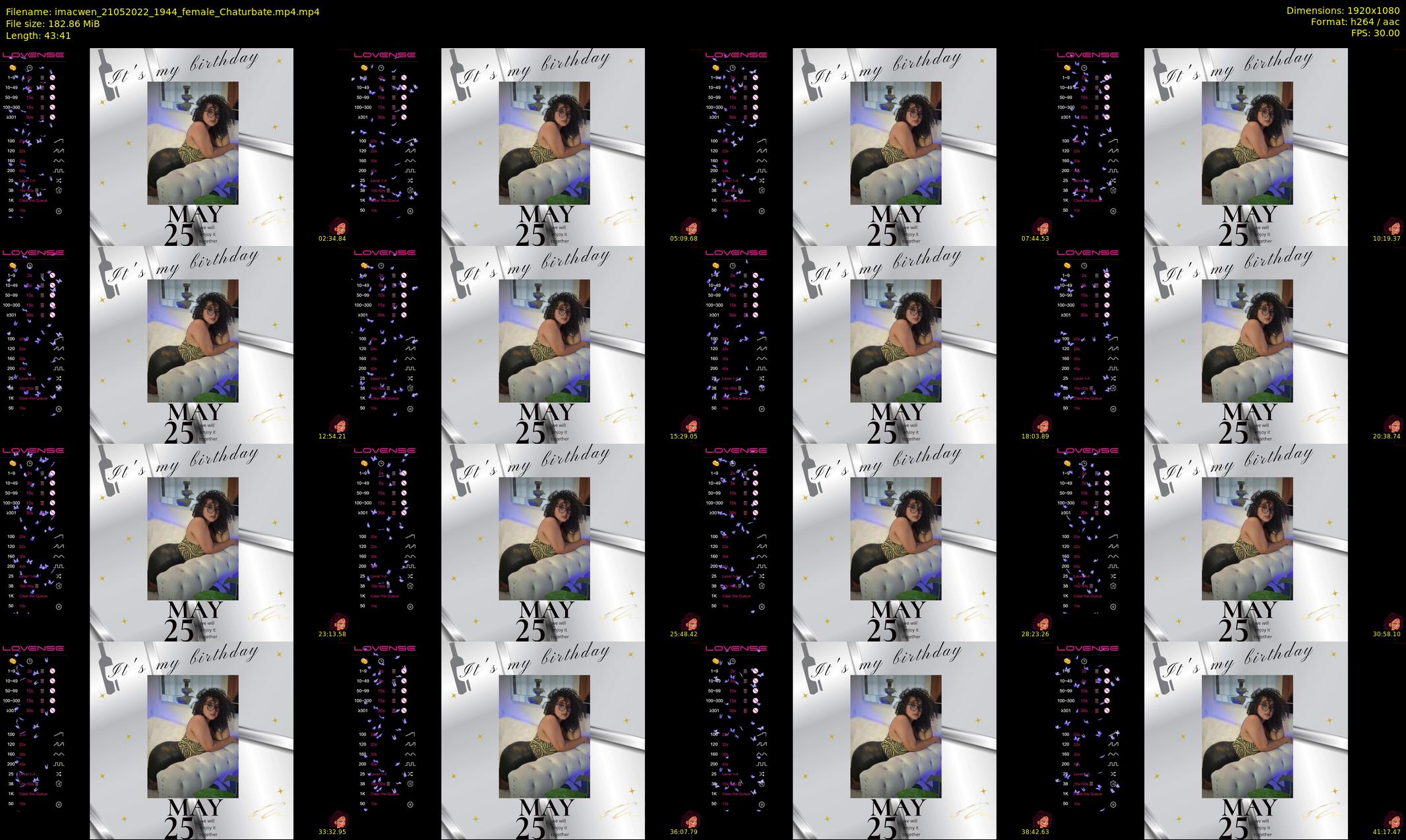 imacwen — 44 minute Chaturbate female cam show recording, 1080p, May 21, 2022