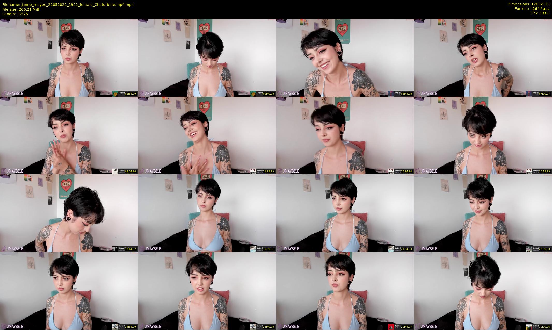 janne_maybe — 33 minute Chaturbate female cam show recording, 720p, May 21, 2022