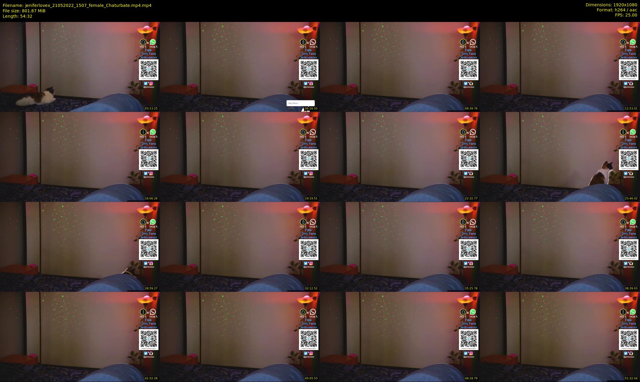 jeniferlovex — 55 minute Chaturbate female cam show recording, 1080p, May 21, 2022