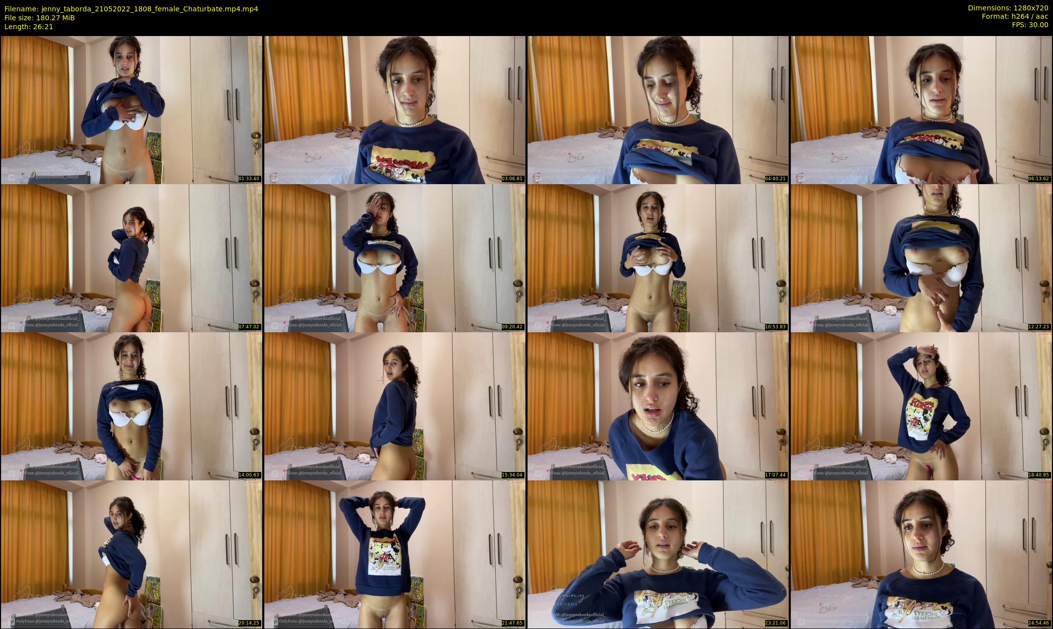 jenny_taborda — 27 minute Chaturbate female cam show recording, 720p, May 21, 2022