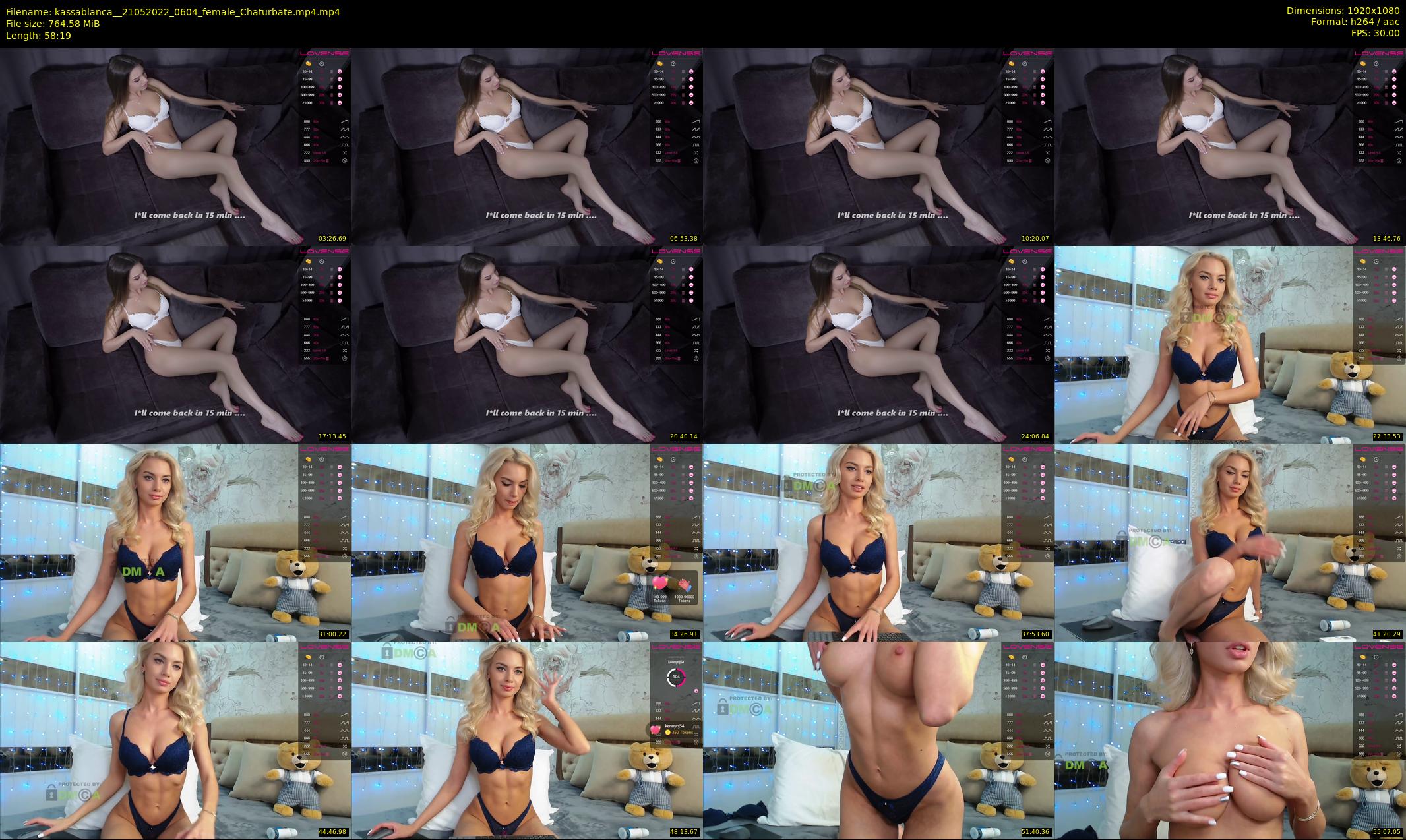 kassablanca_ — 59 minute Chaturbate female cam show recording, 1080p, May 21, 2022