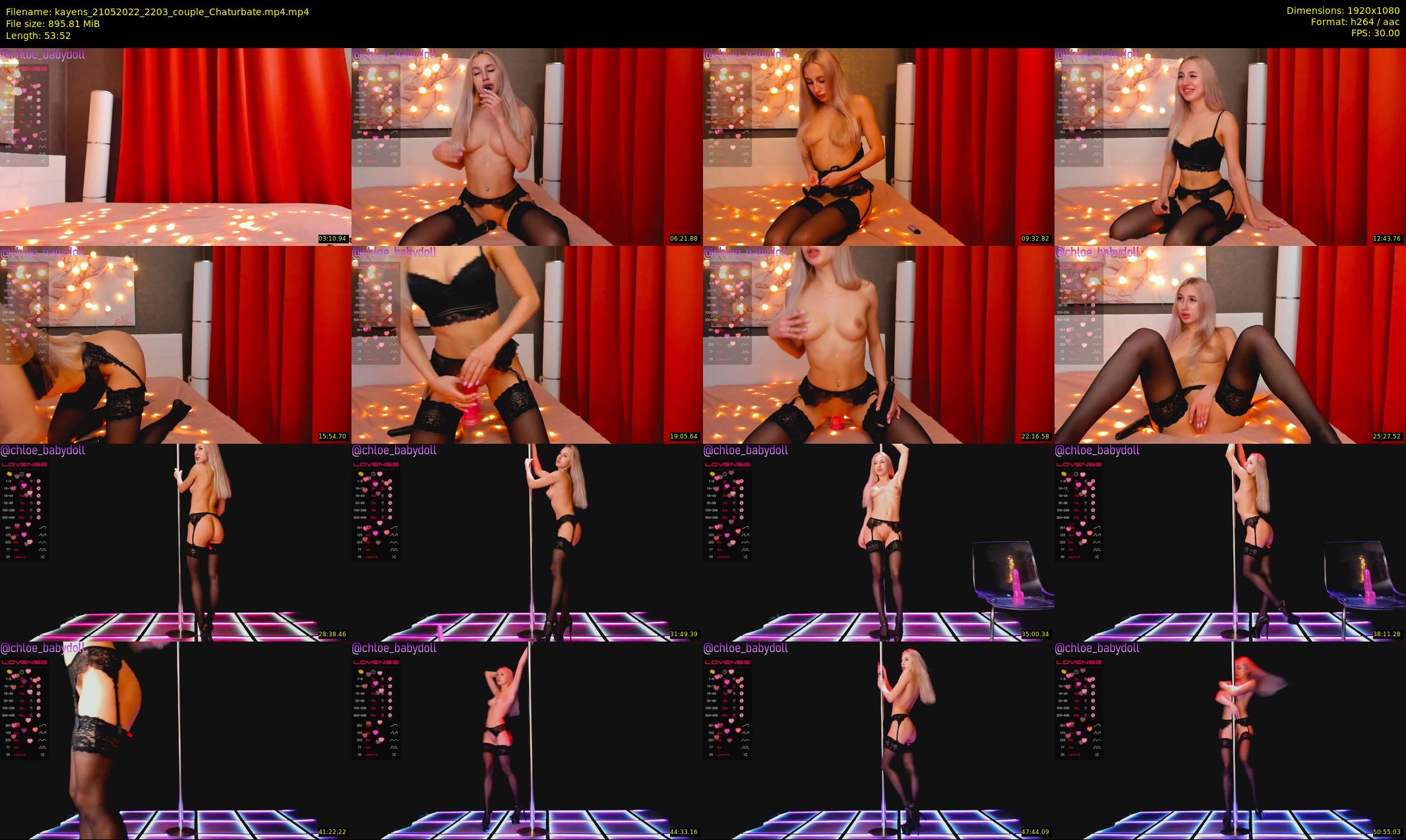 kayens — 54 minute Chaturbate couple cam show recording, 1080p, May 21, 2022