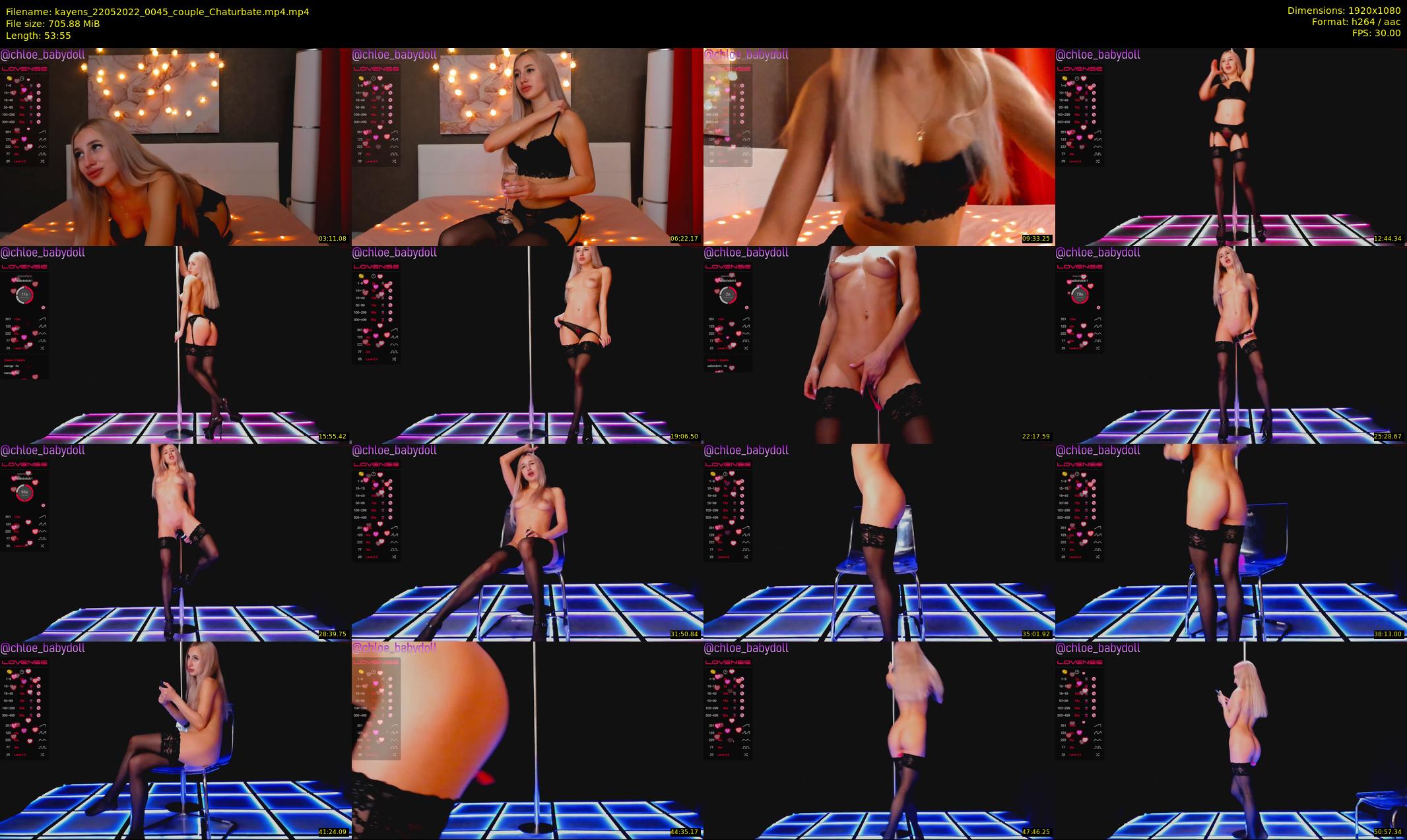 kayens — 54 minute Chaturbate couple cam show recording, 1080p, May 22, 2022