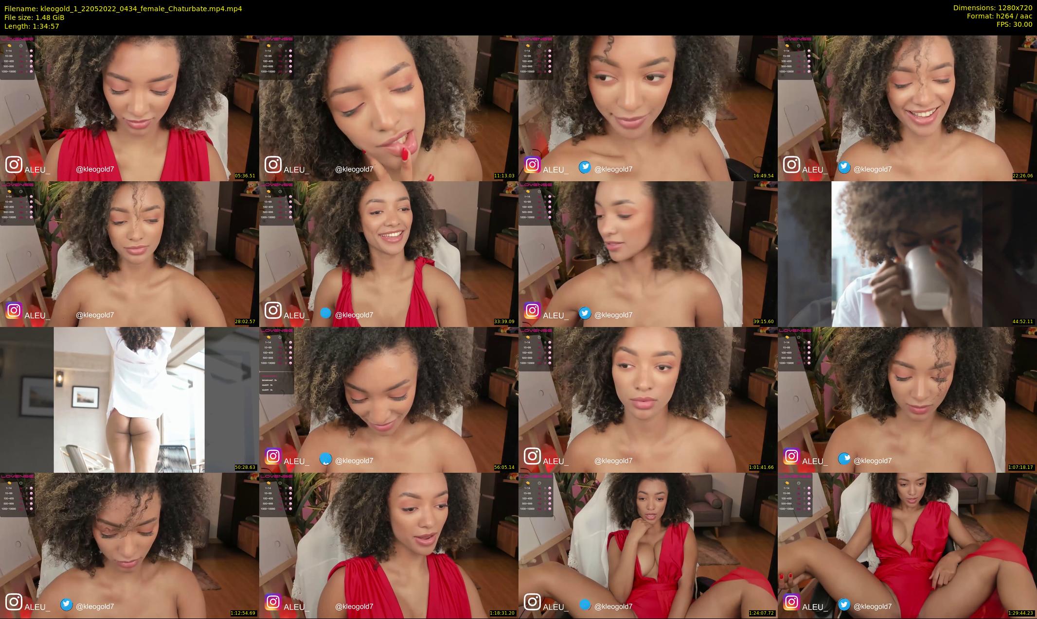 kleogold_1 — 95 minute Chaturbate female cam show recording, 720p, May 22, 2022
