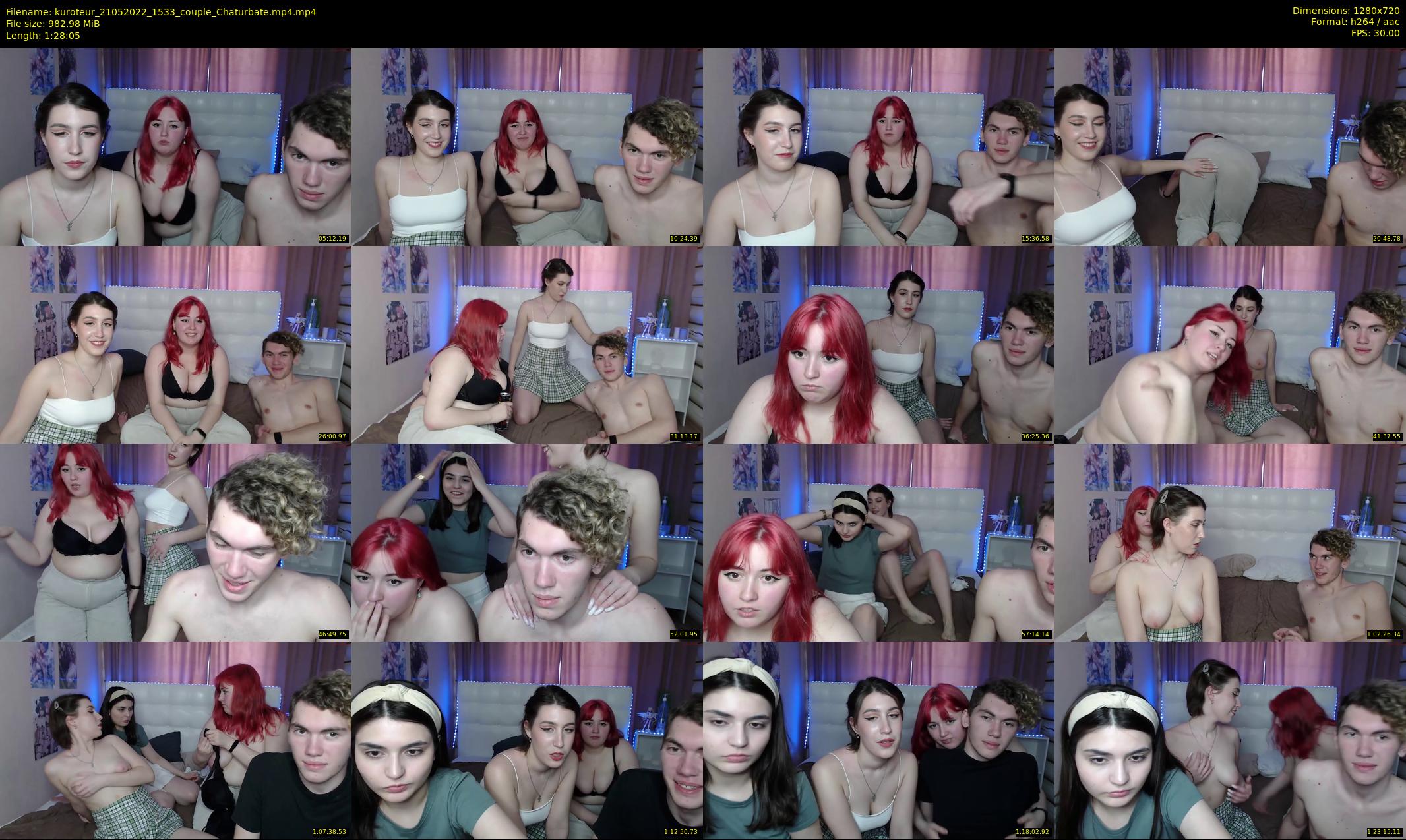 kuroteur — 89 minute Chaturbate couple cam show recording, 720p, May 21, 2022