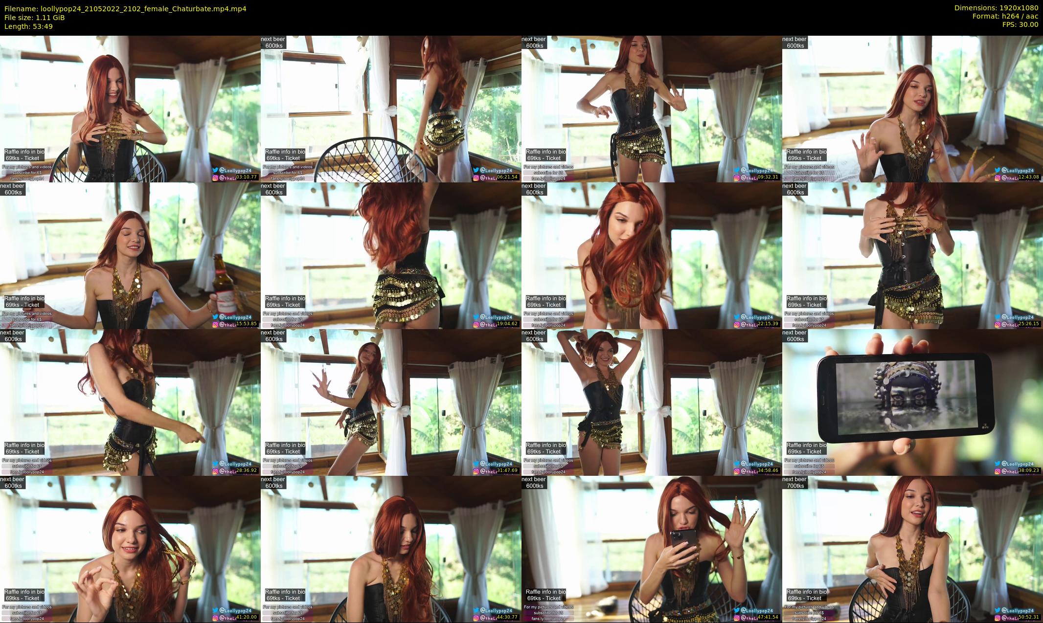 loollypop24 — 54 minute Chaturbate female cam show recording, 1080p, May 21, 2022