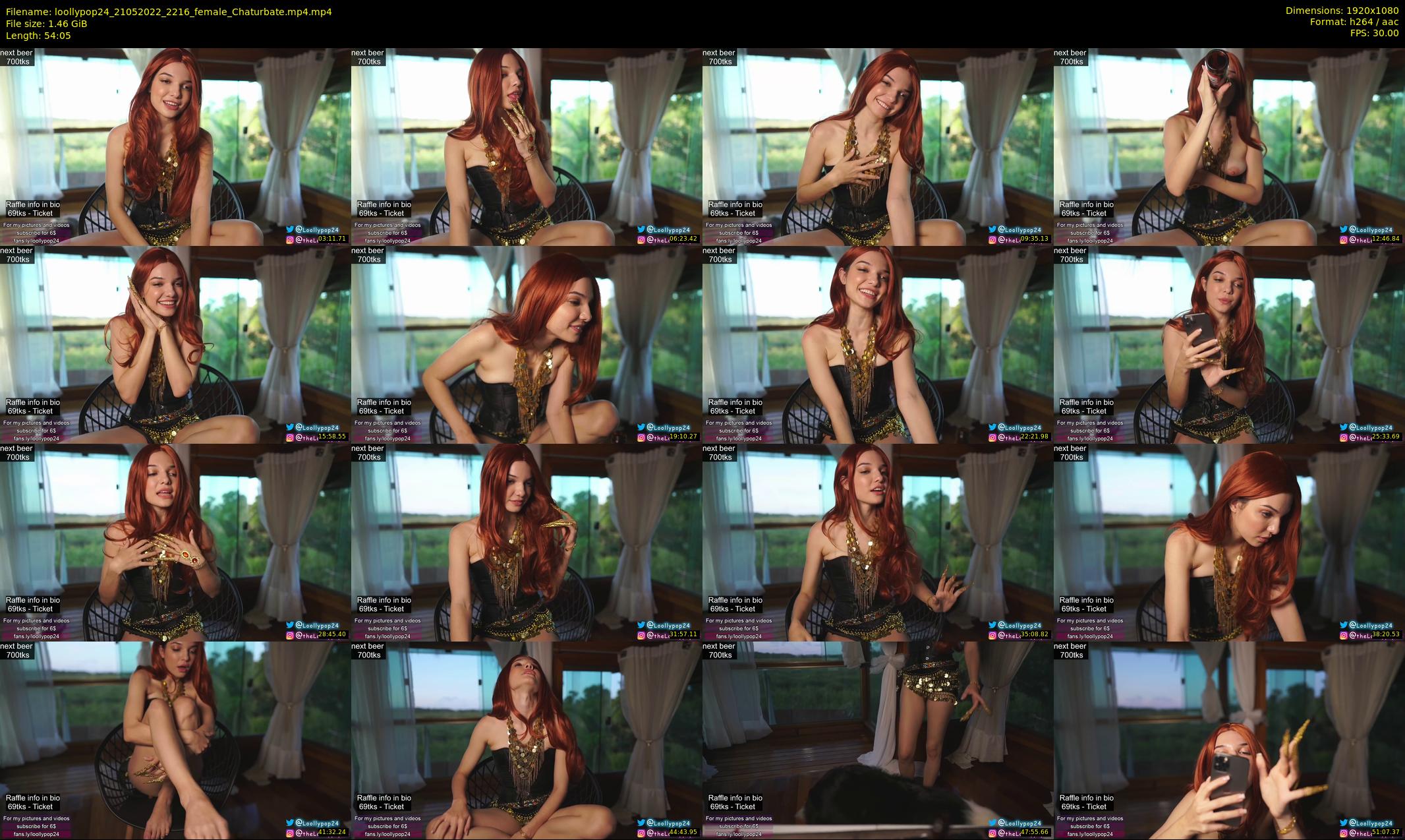 loollypop24 — 55 minute Chaturbate female cam show recording, 1080p, May 21, 2022