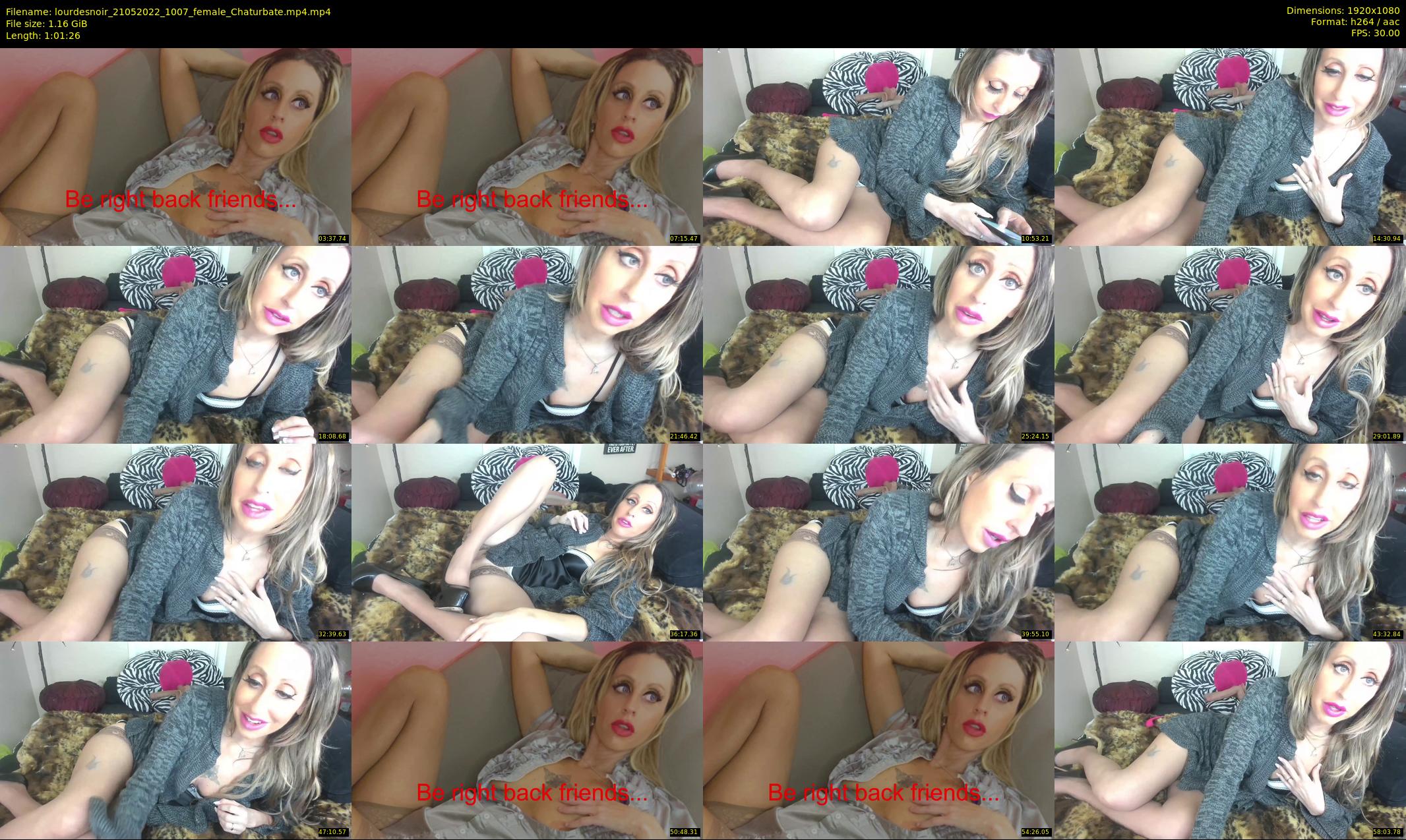 lourdesnoir — 62 minute Chaturbate female cam show recording, 1080p, May 21, 2022