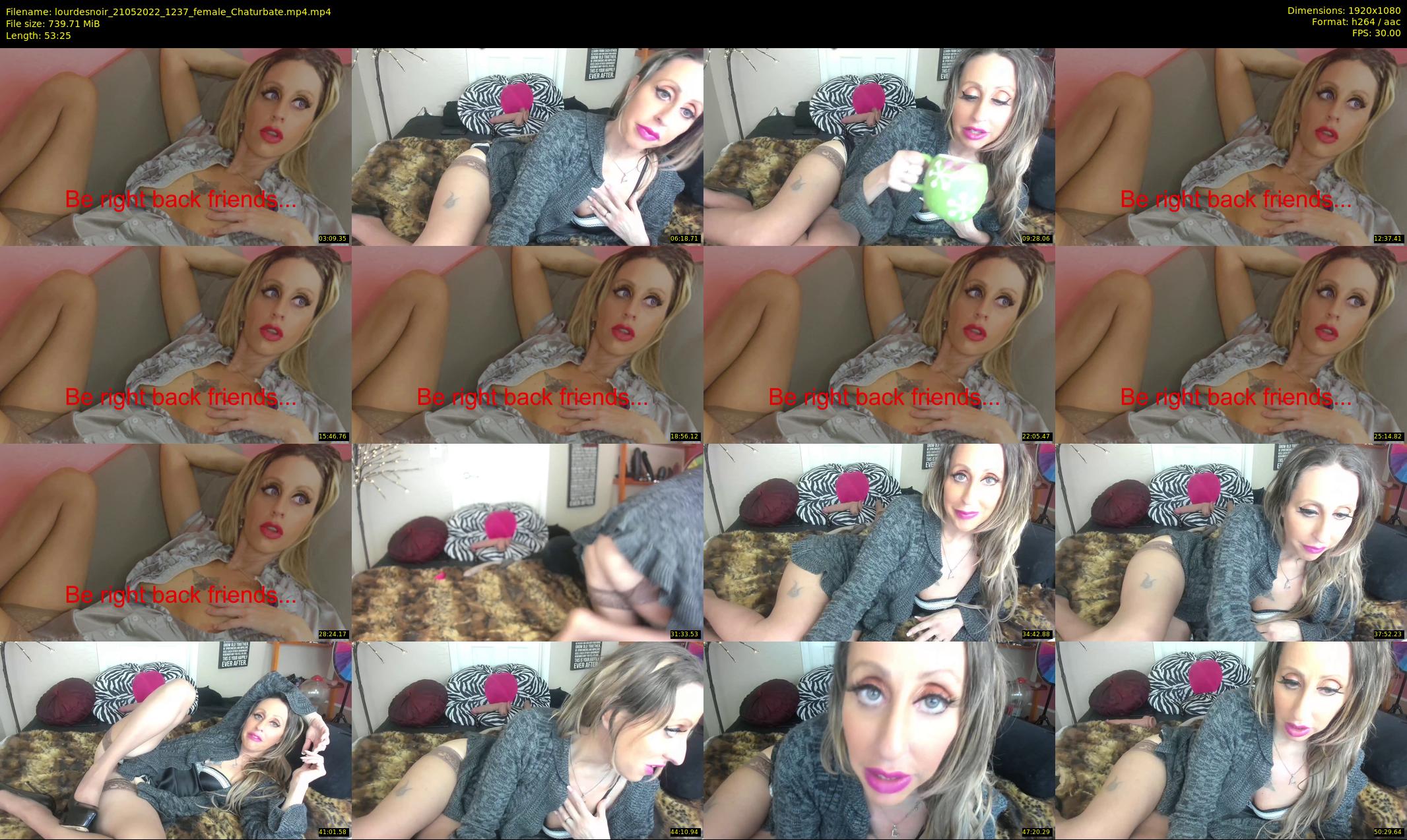 lourdesnoir — 54 minute Chaturbate female cam show recording, 1080p, May 21, 2022
