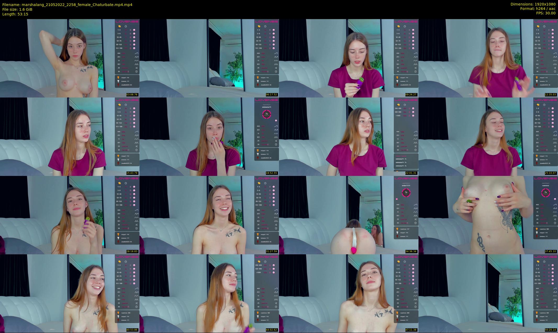 marshalang — 54 minute Chaturbate couple cam show recording, 1080p, May 21, 2022