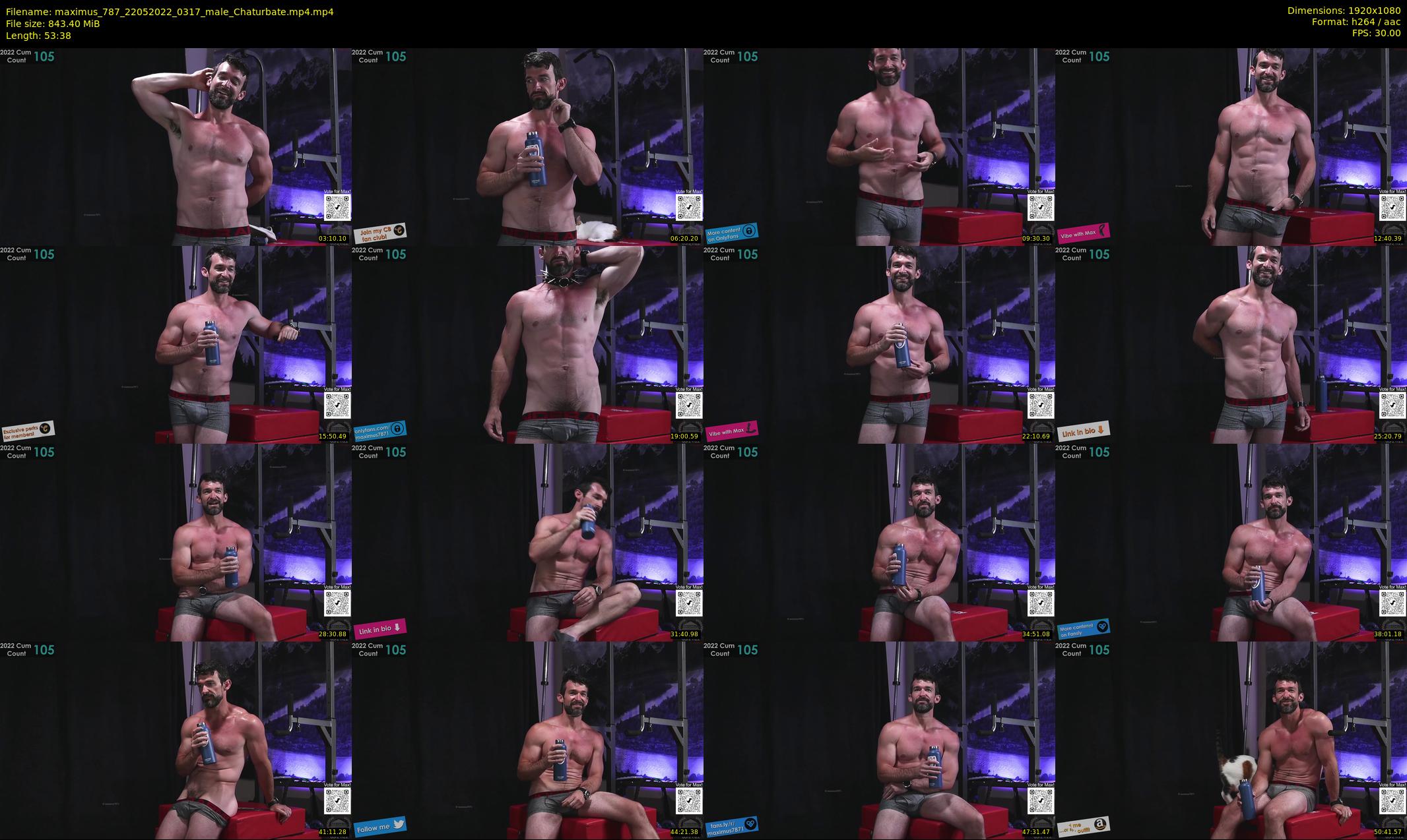 maximus_787 — 54 minute Chaturbate male cam show recording, 1080p, May 22, 2022