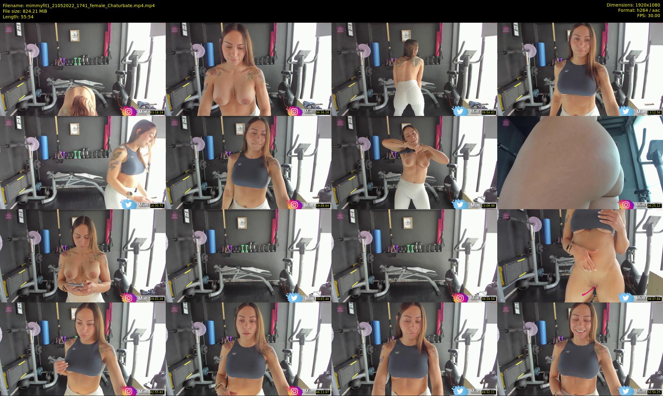 mimmyfit1 — 56 minute Chaturbate female cam show recording, 1080p, May 21, 2022
