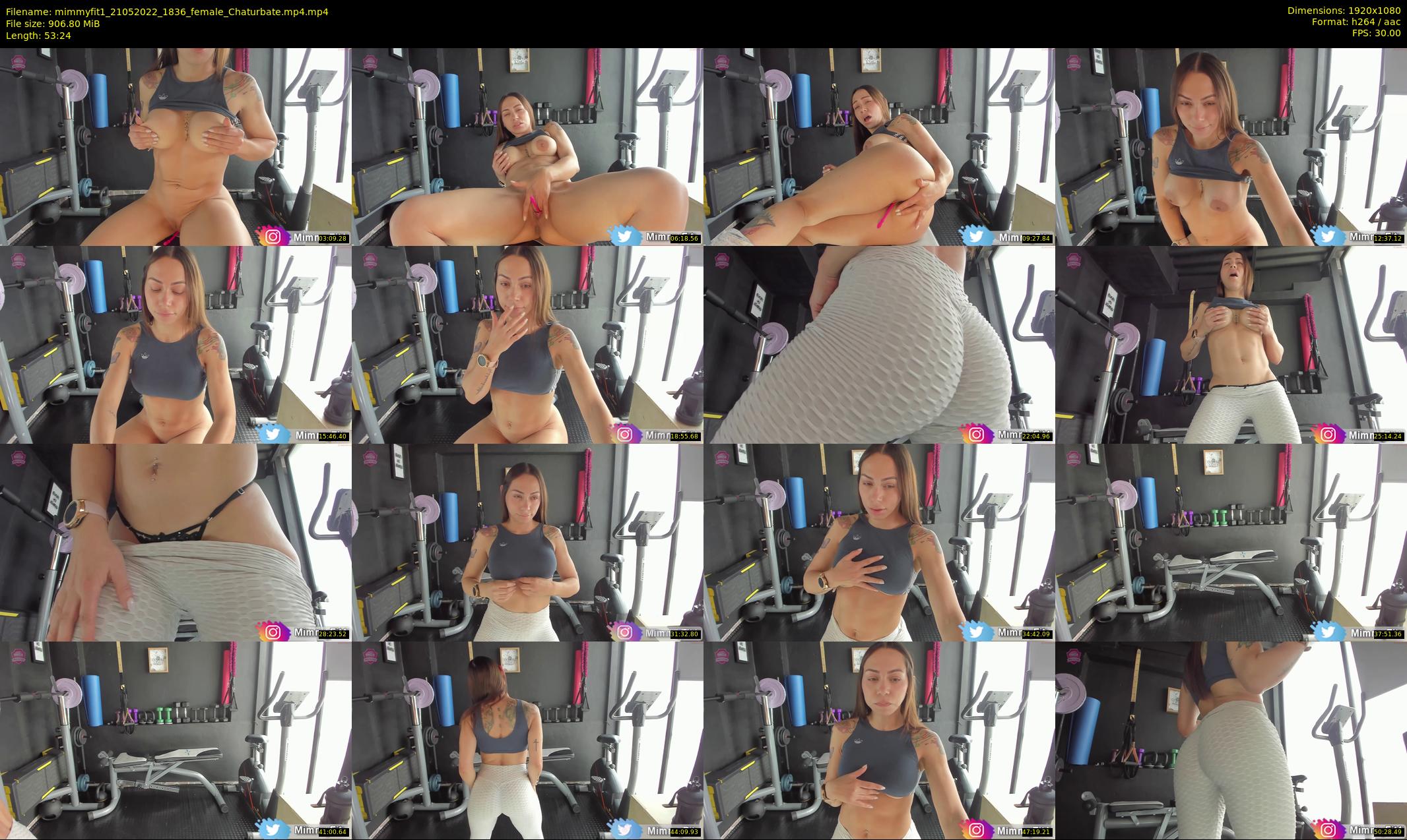 mimmyfit1 — 54 minute Chaturbate female cam show recording, 1080p, May 21, 2022