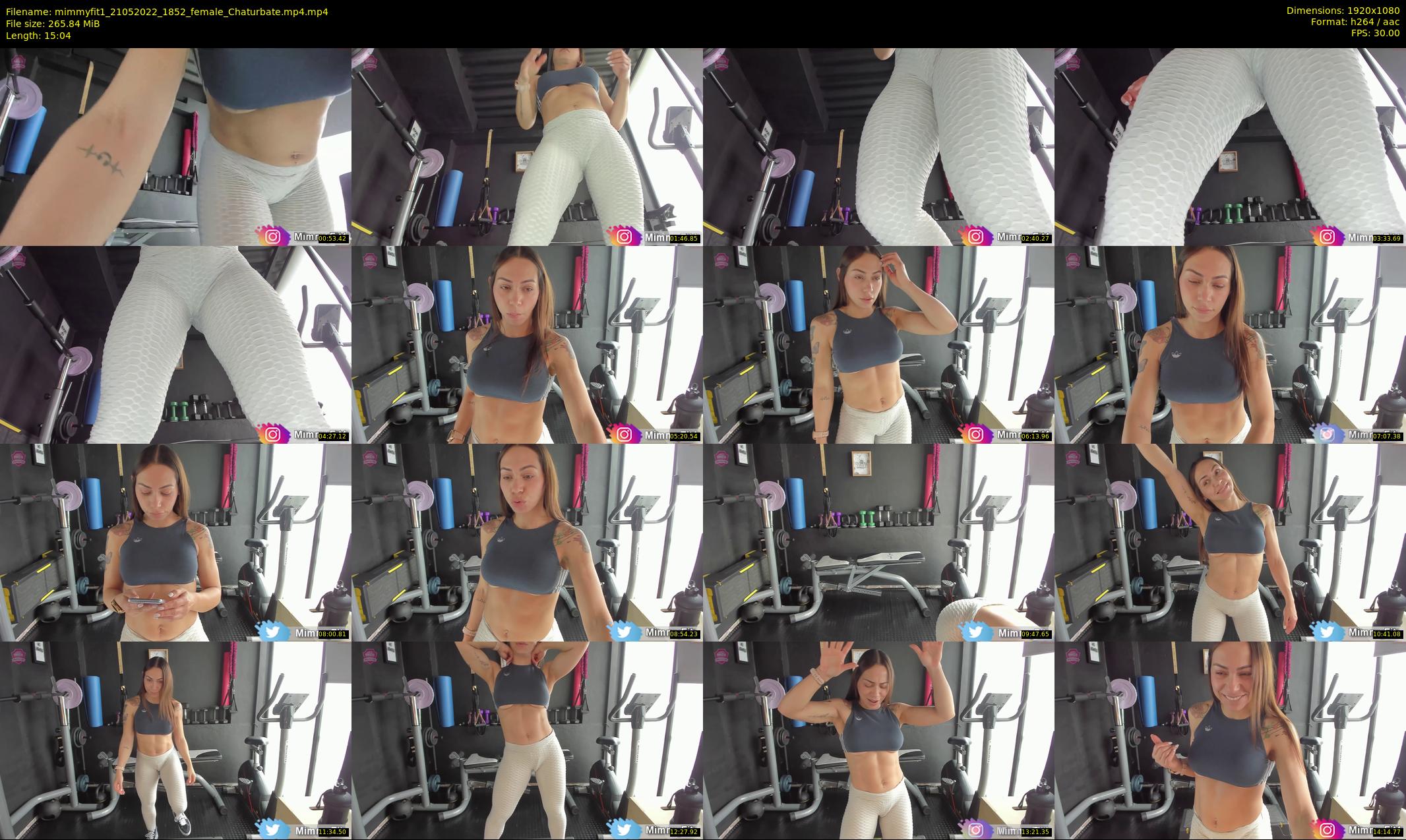 mimmyfit1 — 16 minute Chaturbate female cam show recording, 1080p, May 21, 2022