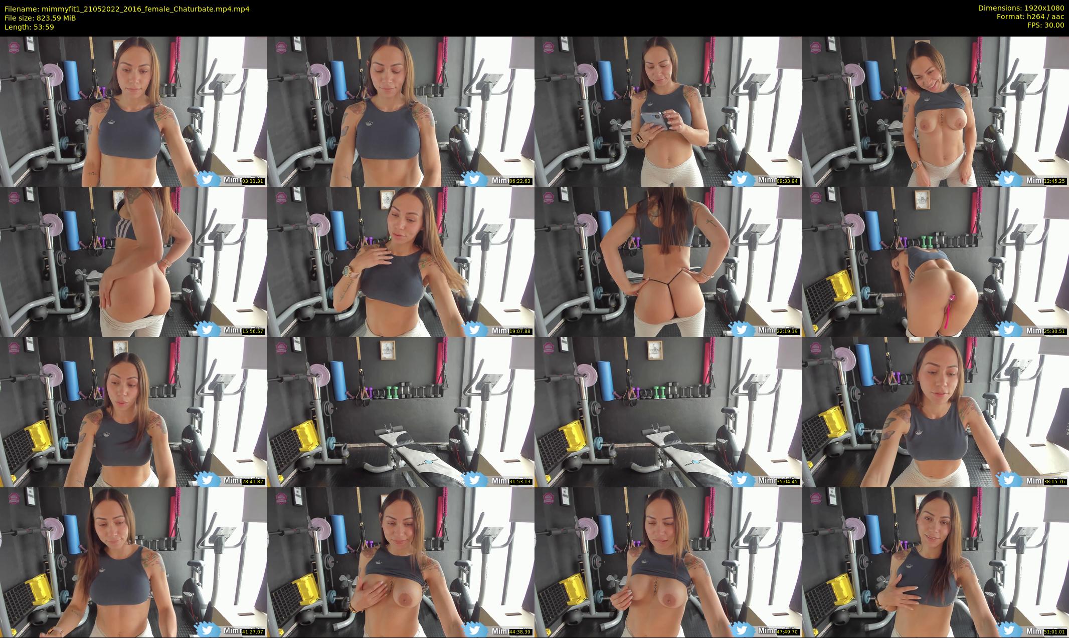 mimmyfit1 — 54 minute Chaturbate female cam show recording, 1080p, May 21, 2022