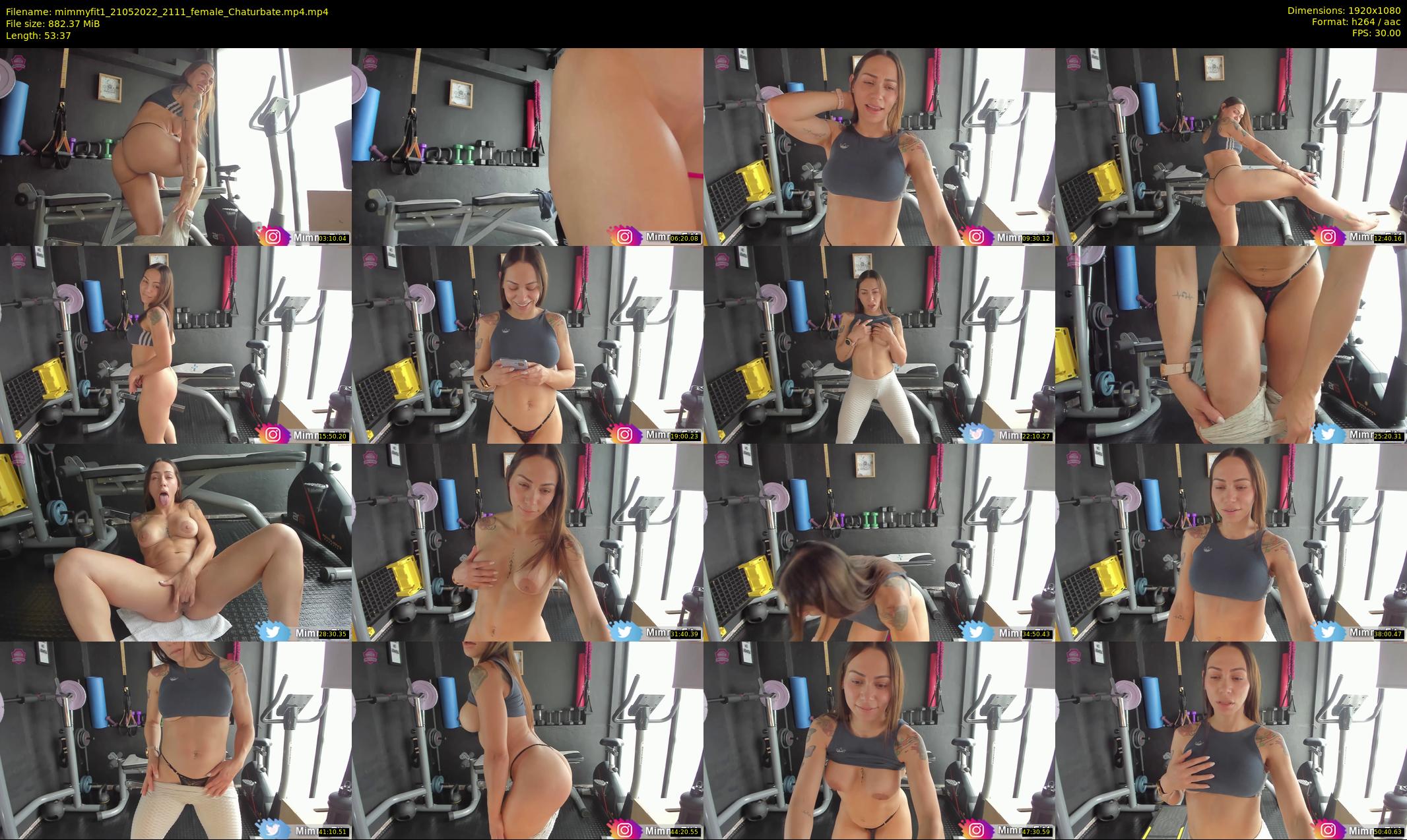 mimmyfit1 — 54 minute Chaturbate female cam show recording, 1080p, May 21, 2022